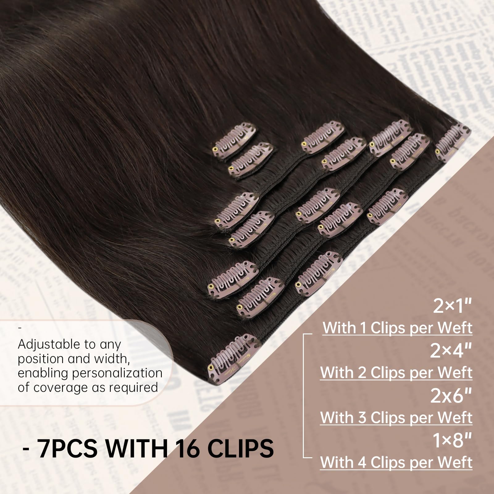 Foto 3 | Extensiones De Pelo Sunny Hair Straight, 35 Cm, 120 G - Venta Internacional.