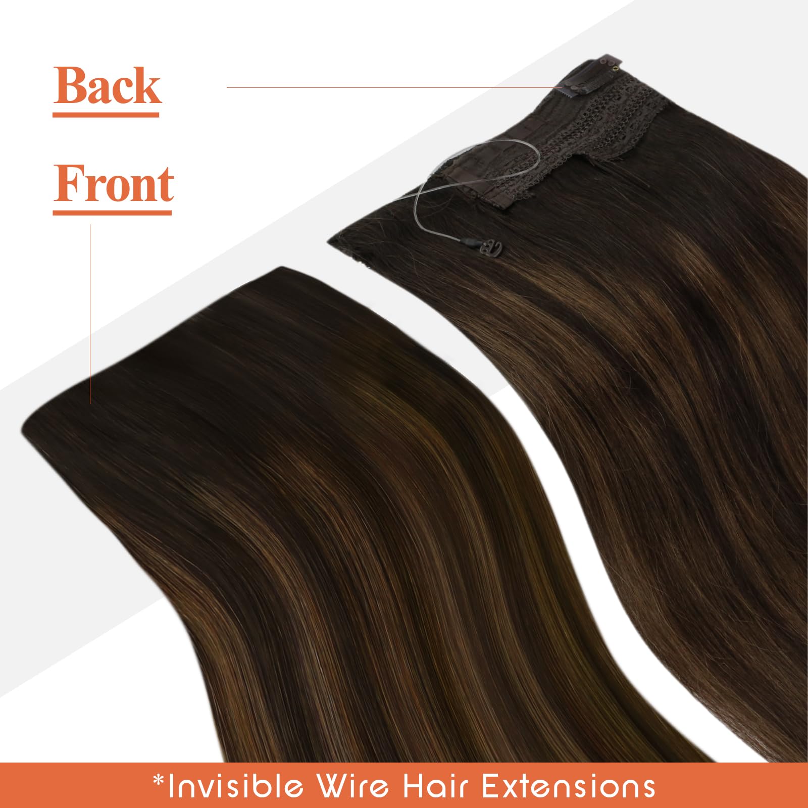 Foto 7 pulgar | Extensiones De Cabello Sunny Hair Brown Ombre Clip-in 80 G 45 Cm - Venta Internacional.