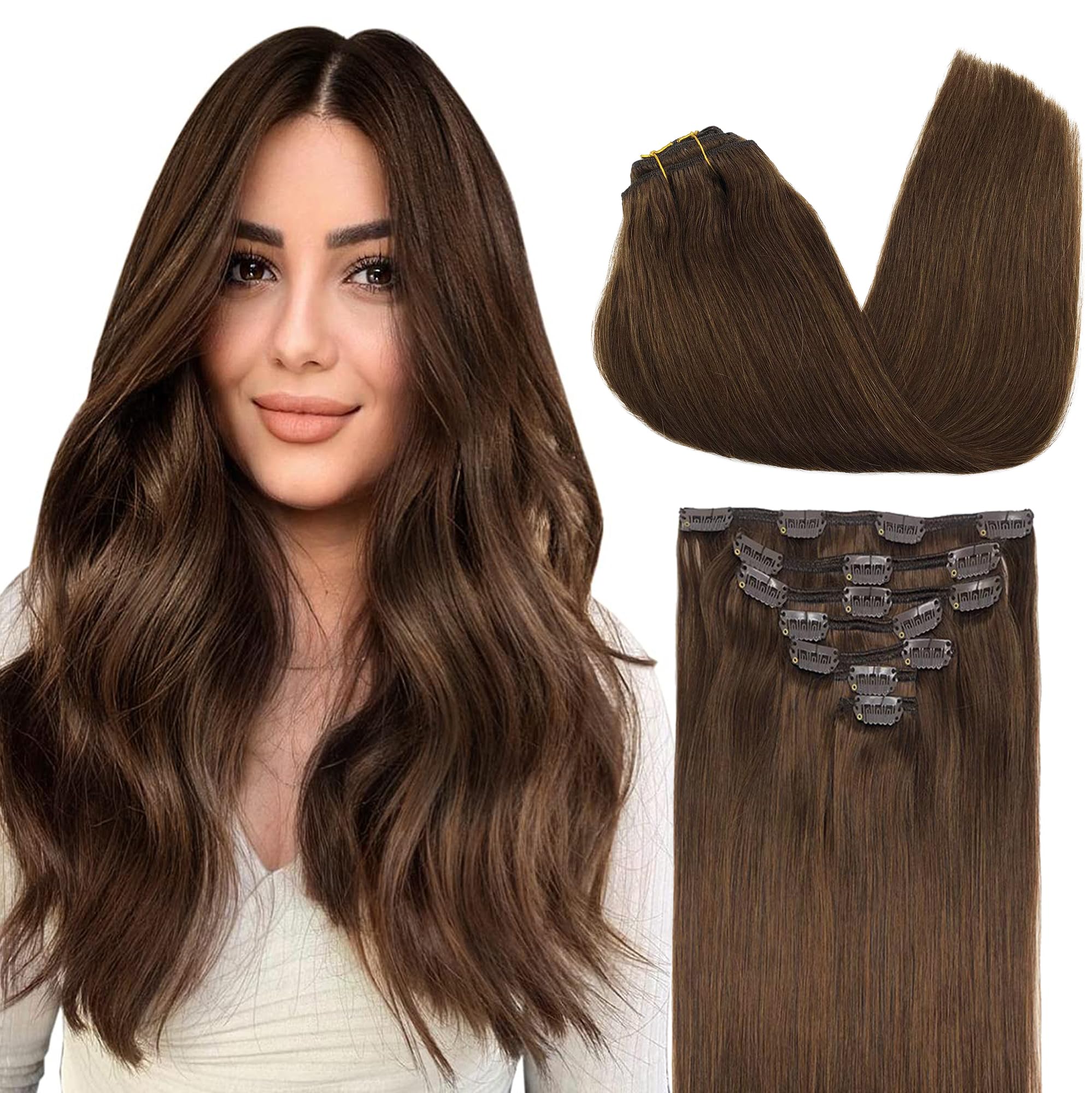 Foto 2 pulgar | Extensiones de Cabello Humano Real Goo Goo 12 Pulgadas - Venta Internacional
