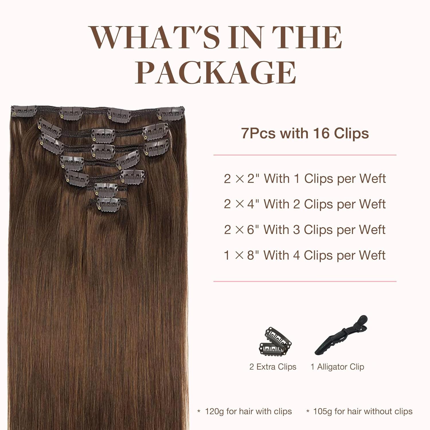 Foto 2 | Extensiones de Cabello Humano Real Goo Goo 12 Pulgadas - Venta Internacional
