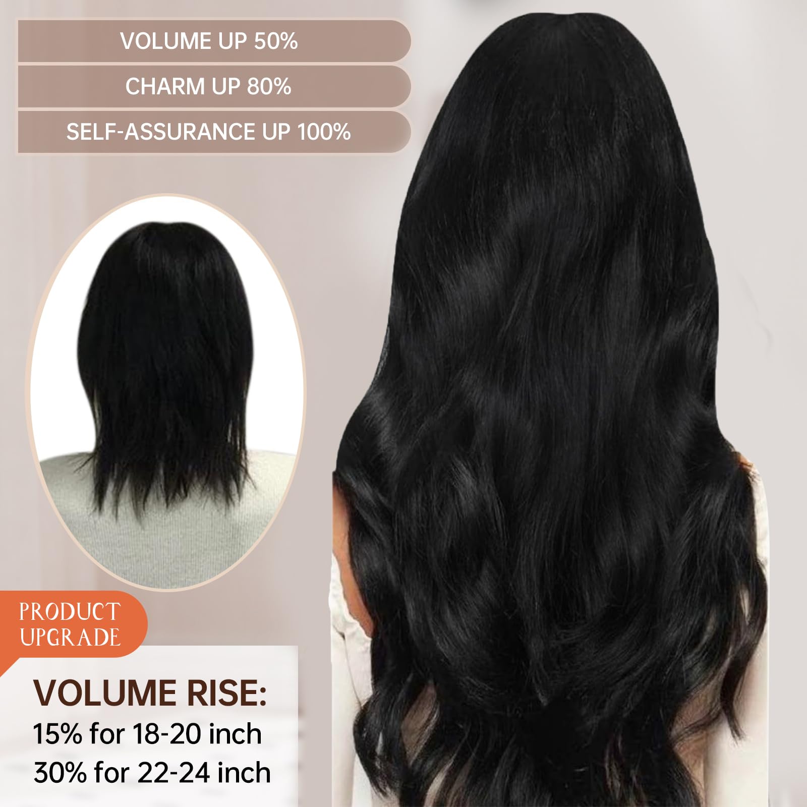 Foto 6 pulgar | Extensiones De Cabello Sunny Hair Pinza En Cabello Humano Liso De 14 Cm - Venta Internacional.