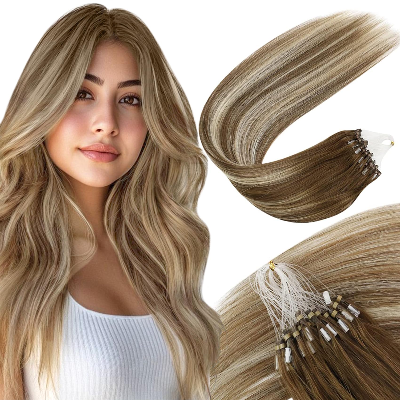 Foto 2 pulgar | Extensiones de Cabello Sunny Hair Micro Loop Human Hair 18 Pulgadas 50 g - Venta Internacional