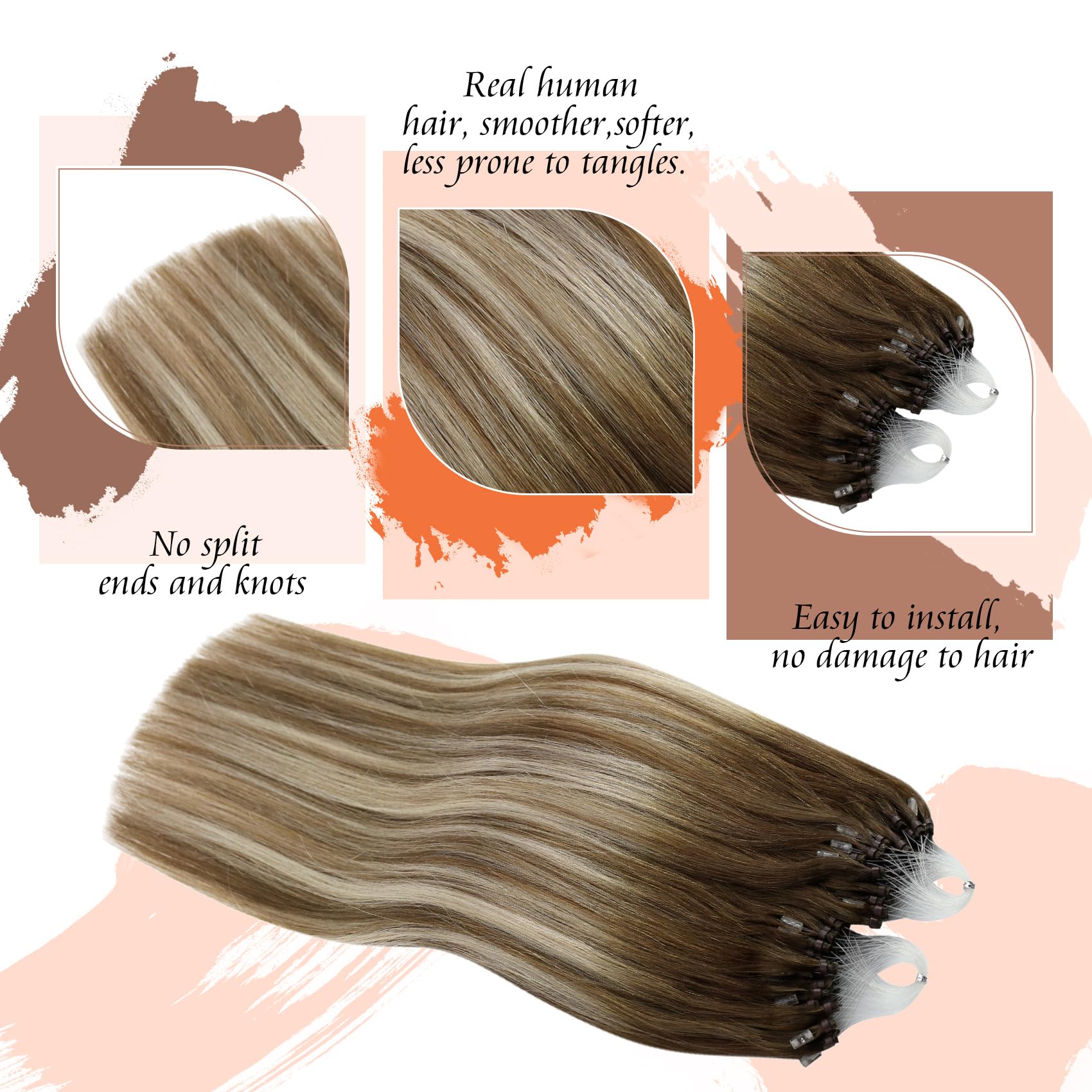 Foto 4 pulgar | Extensiones de Cabello Sunny Hair Micro Loop Human Hair 18 Pulgadas 50 g - Venta Internacional