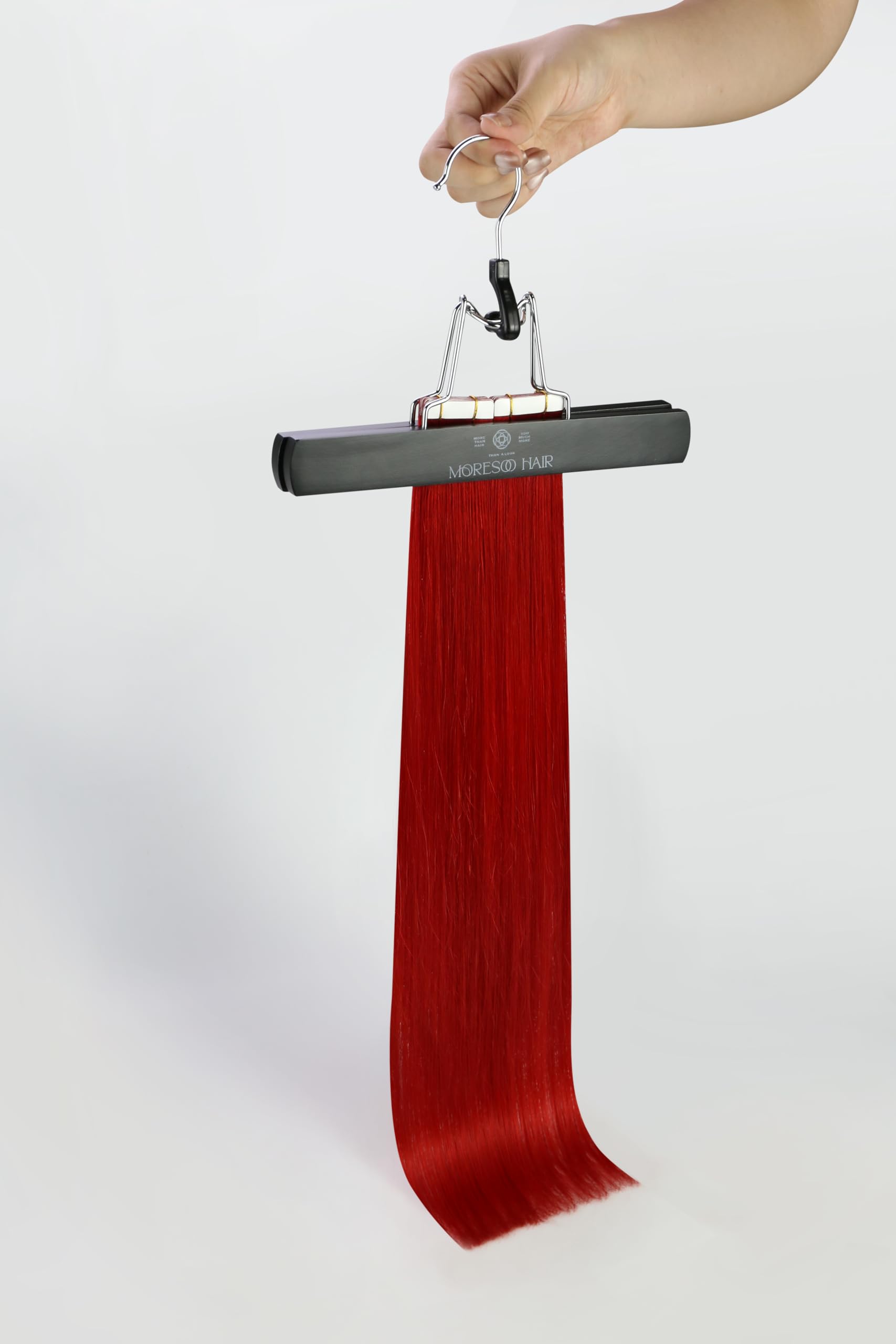 Foto 8 pulgar | Extensiones de Cabello Humano Rojo Moresoo con Cinta Adhesiva 55 cm 10 Unidades/25 g - Venta Internacional