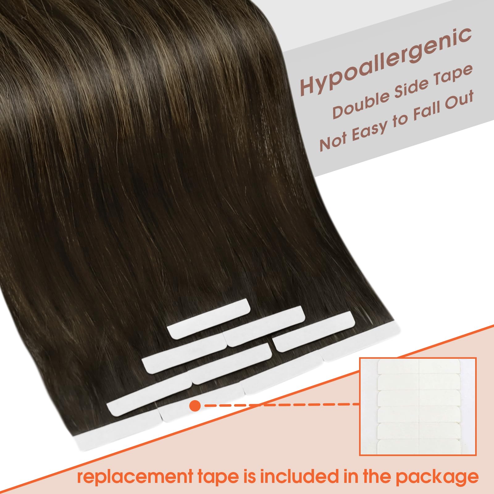 Foto 5 pulgar | Extensiones De Pelo Con Cinta Adhesiva Sunny Hair Brown Ombre, 25 G, 35 Cm - Venta Internacional.