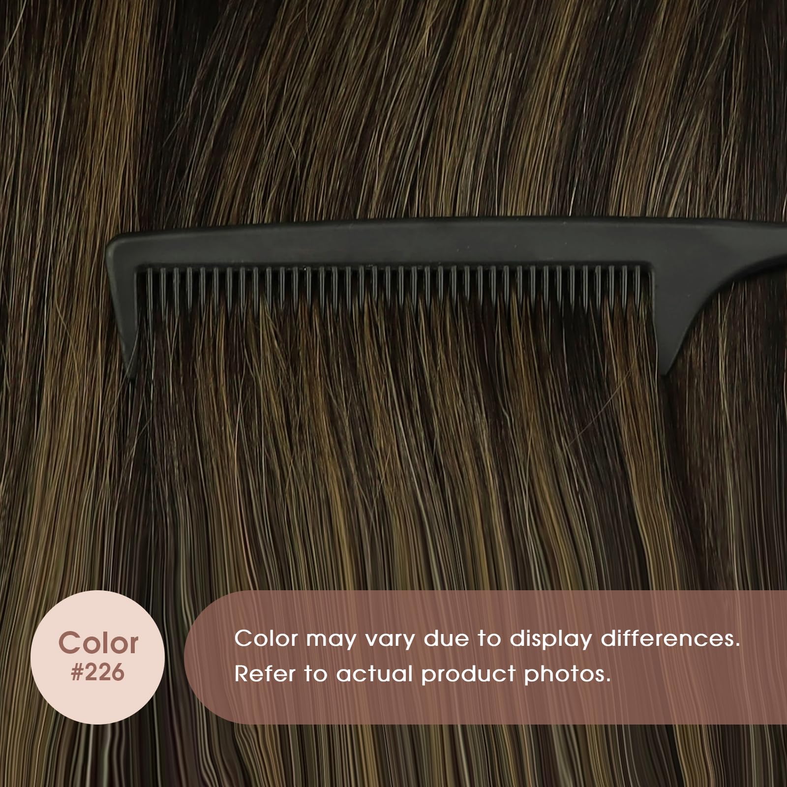 Foto 6 pulgar | Extensiones De Pelo Con Cinta Adhesiva Sunny Hair Brown Ombre, 25 G, 35 Cm - Venta Internacional.