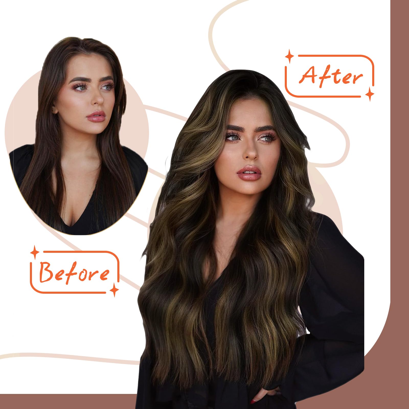 Foto 7 pulgar | Extensiones De Pelo Con Cinta Adhesiva Sunny Hair Brown Ombre, 25 G, 35 Cm - Venta Internacional.