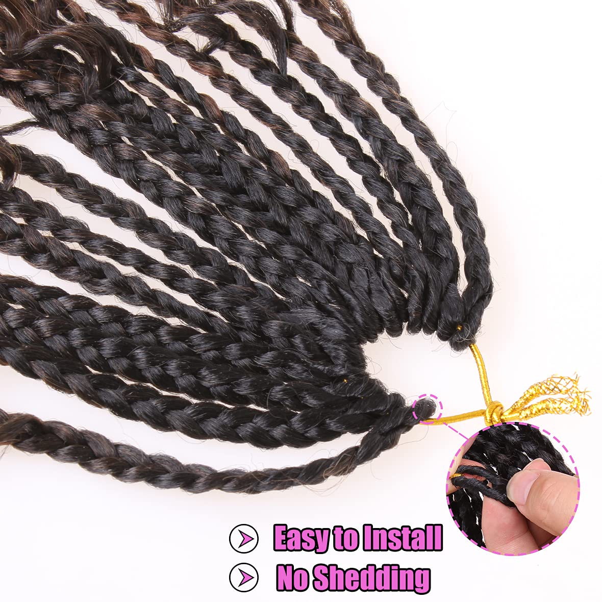 Foto 4 | Trenzas De Ganchillo Cookoo Goddess Boho Box, 14 Pulgadas, 8 Paquetes - Venta Internacional.