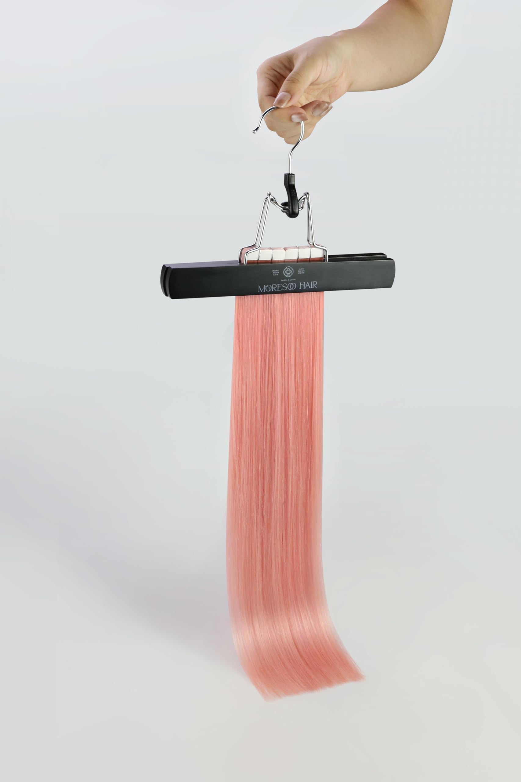 Foto 8 pulgar | Extensiones De Cabello Humano Rosa Moresoo Con Cinta Adhesiva, 40 Cm, 10 Unidades/25 G - Venta Internacional.