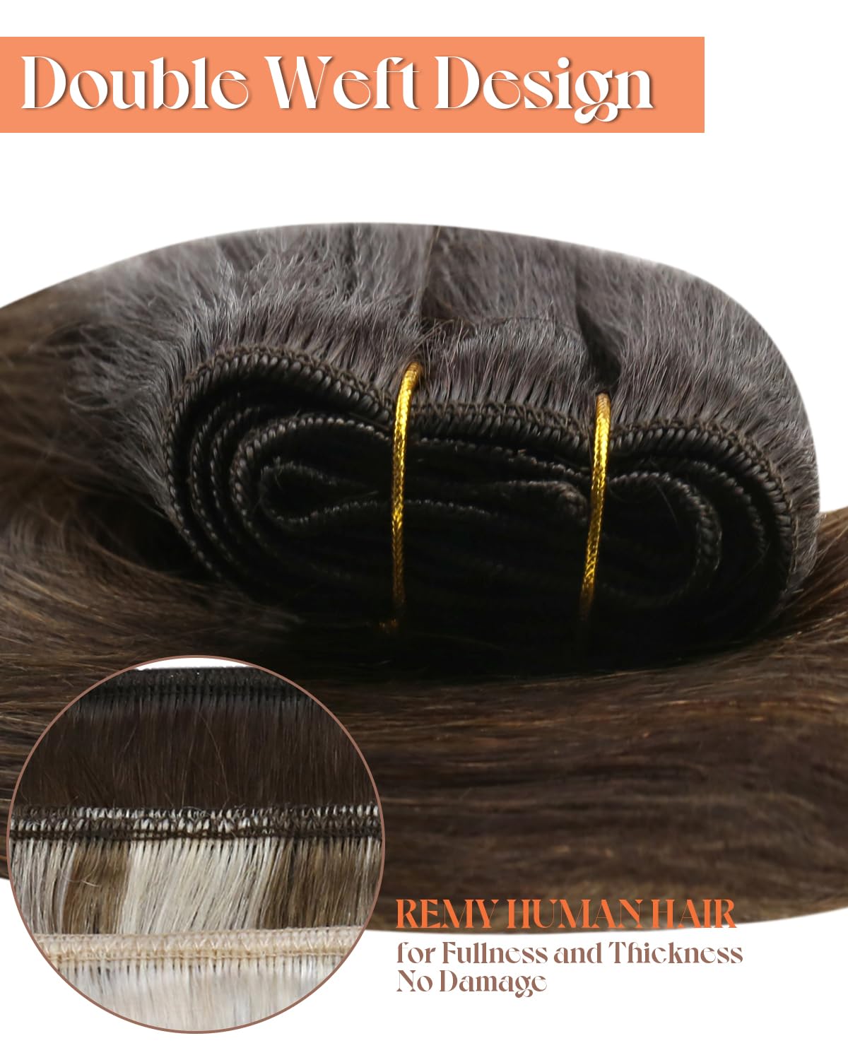 Foto 3 pulgar | Extensiones Para Coser Sunny Hair Weft Brown, 12 Pulgadas, 70 G - Venta Internacional.