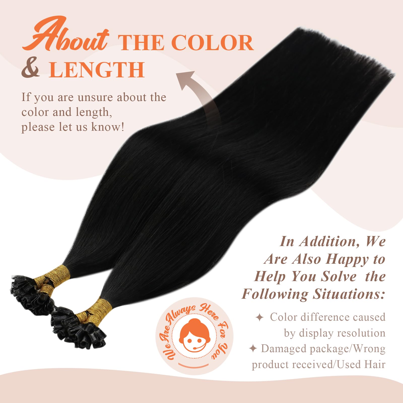 Foto 8 pulgar | Extensiones De Cabello Sunny Hair Con Punta En U, 50 G, Negro Azabache, 14 Pulgadas - Venta Internacional.