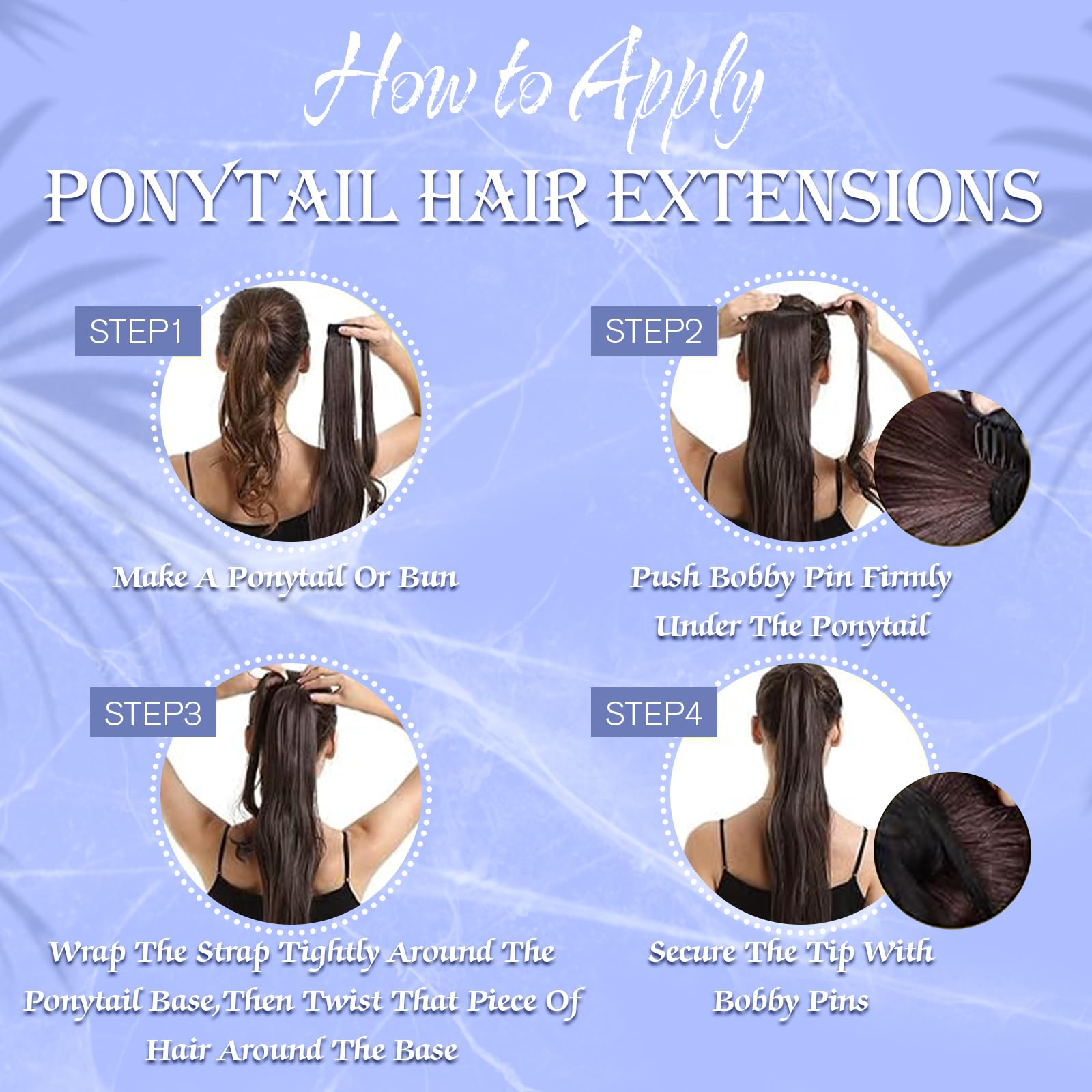 Foto 5 | Extensión De Cola De Caballo Para Cabello Real, Brillante, Marrón, 30 Cm, 70 G - Venta Internacional.