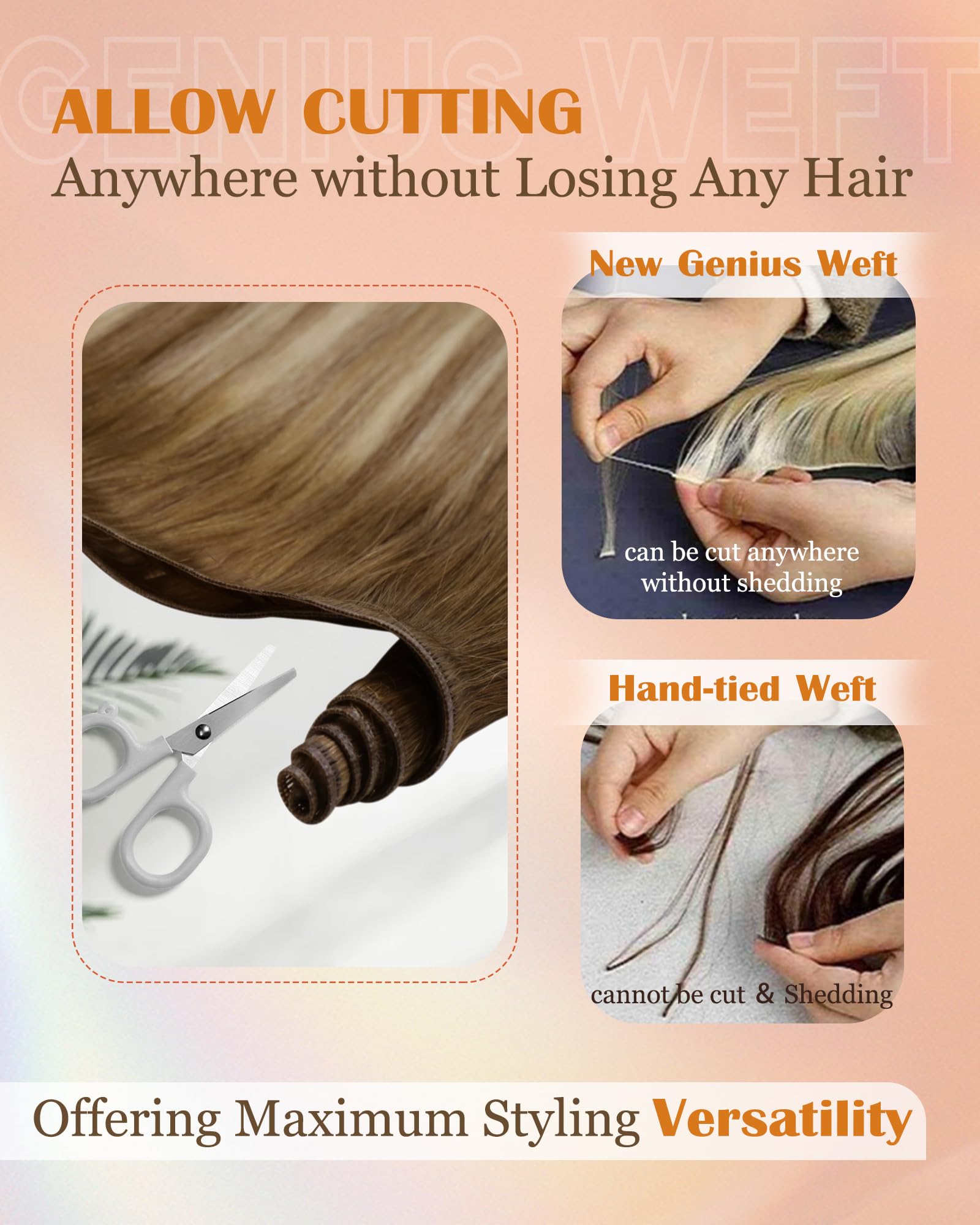 Foto 4 | Extensiones De Cabello Sunny Hair Genius Weft 50-80 G 14-24 Pulgadas - Venta Internacional.