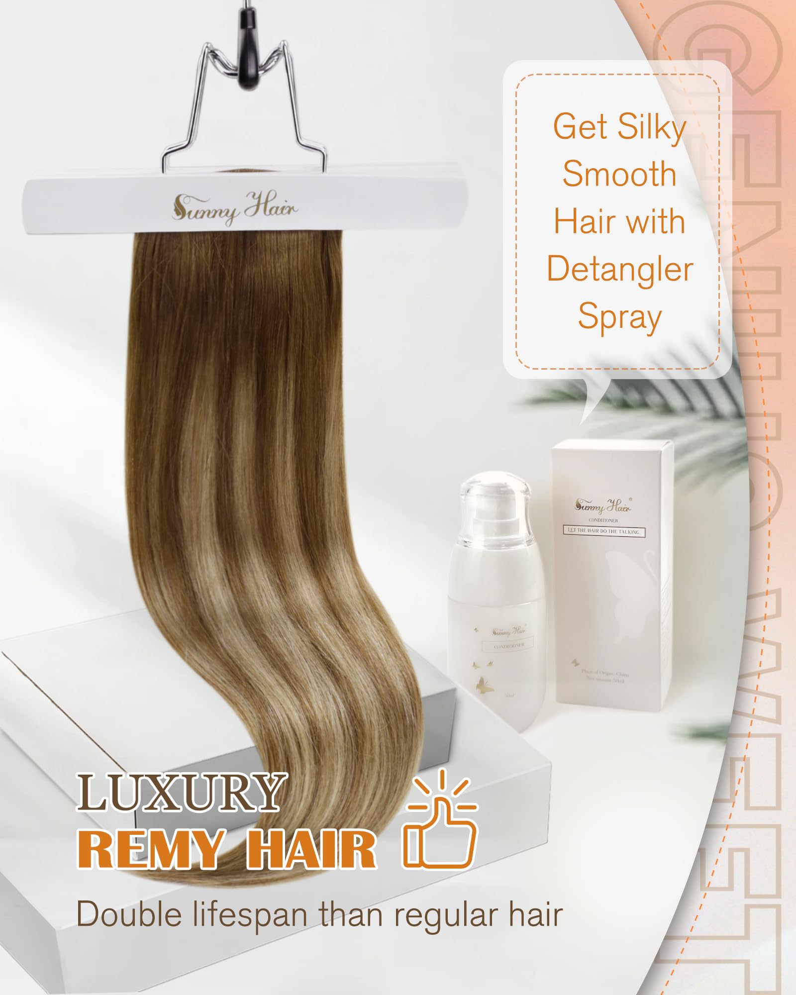Foto 6 pulgar | Extensiones De Cabello Sunny Hair Genius Weft 50-80 G 14-24 Pulgadas - Venta Internacional.