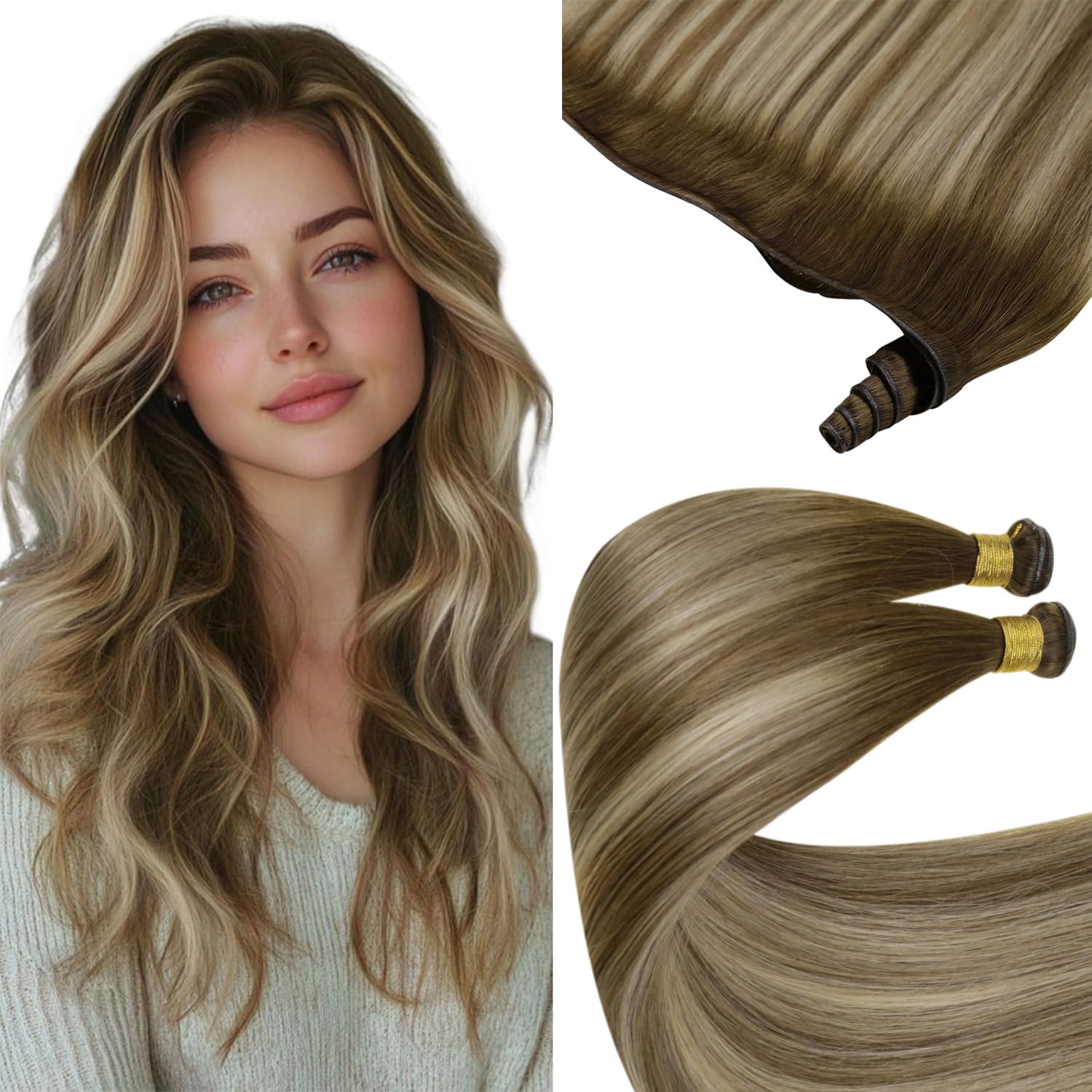 Foto 2 pulgar | Extensiones De Cabello Sunny Hair Genius Weft Human Hair 18cm - Venta Internacional.