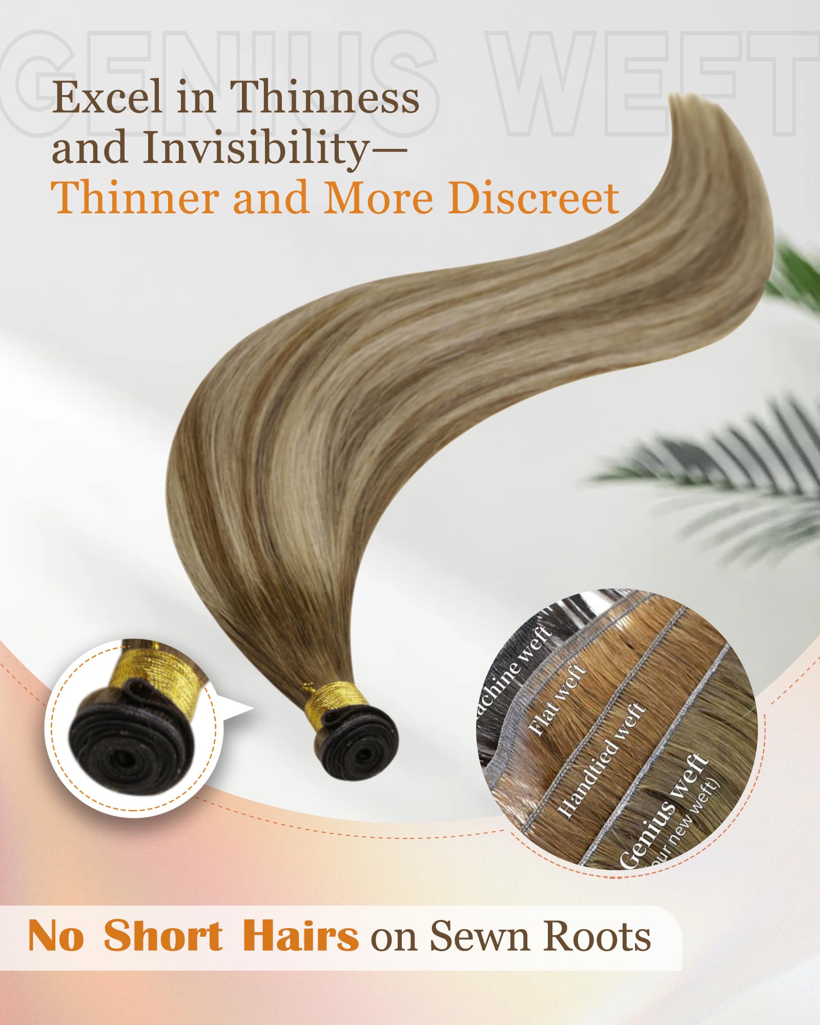 Foto 3 | Extensiones De Cabello Sunny Hair Genius Weft Human Hair 18cm - Venta Internacional.