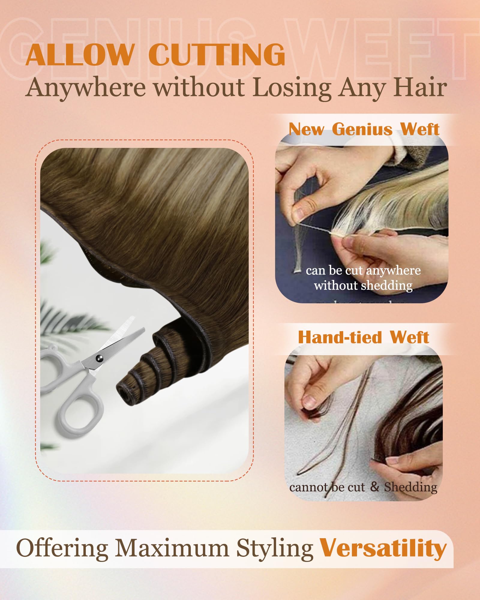 Foto 4 | Extensiones De Cabello Sunny Hair Genius Weft Human Hair 18cm - Venta Internacional.