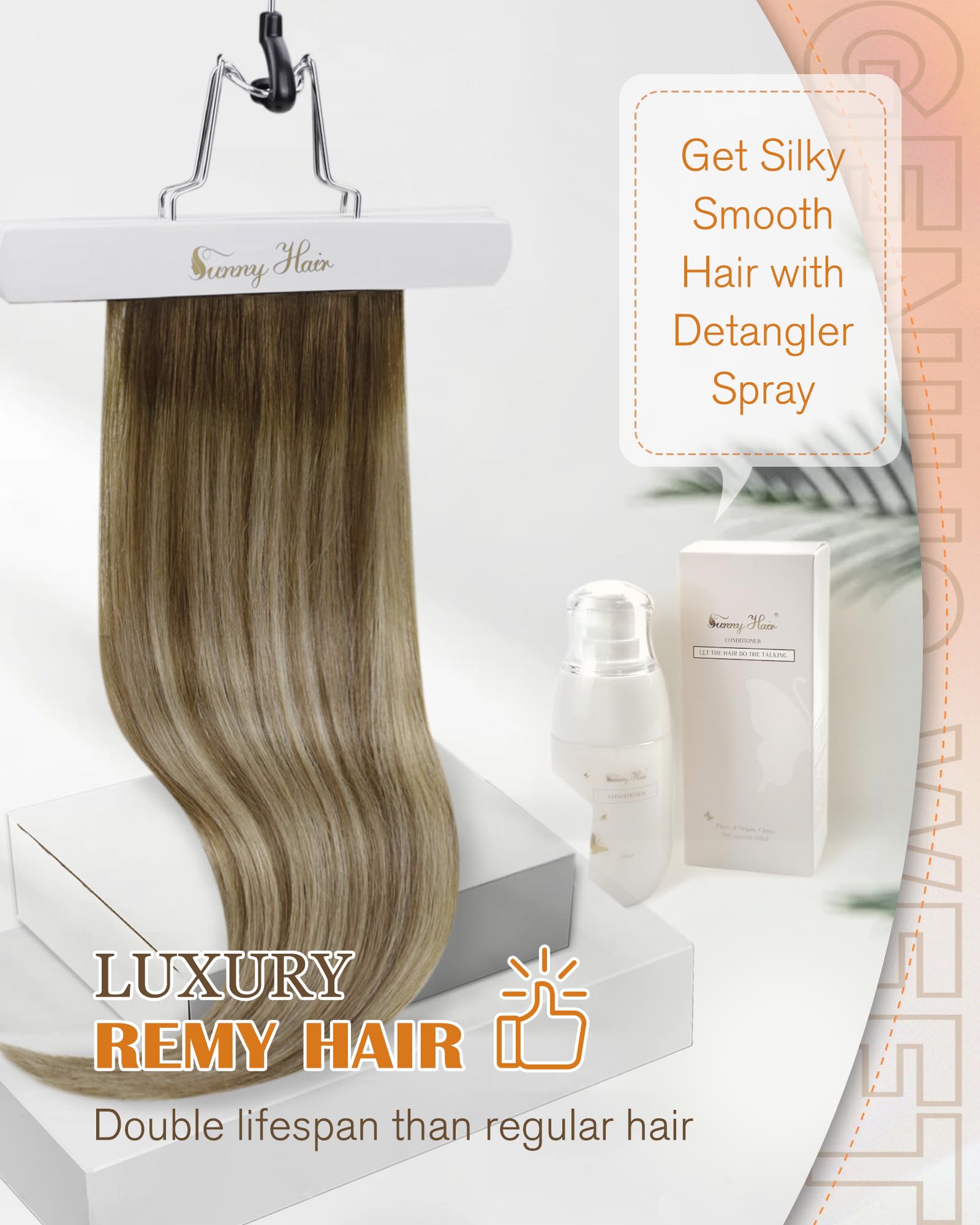 Foto 6 pulgar | Extensiones De Cabello Sunny Hair Genius Weft Human Hair 18cm - Venta Internacional.