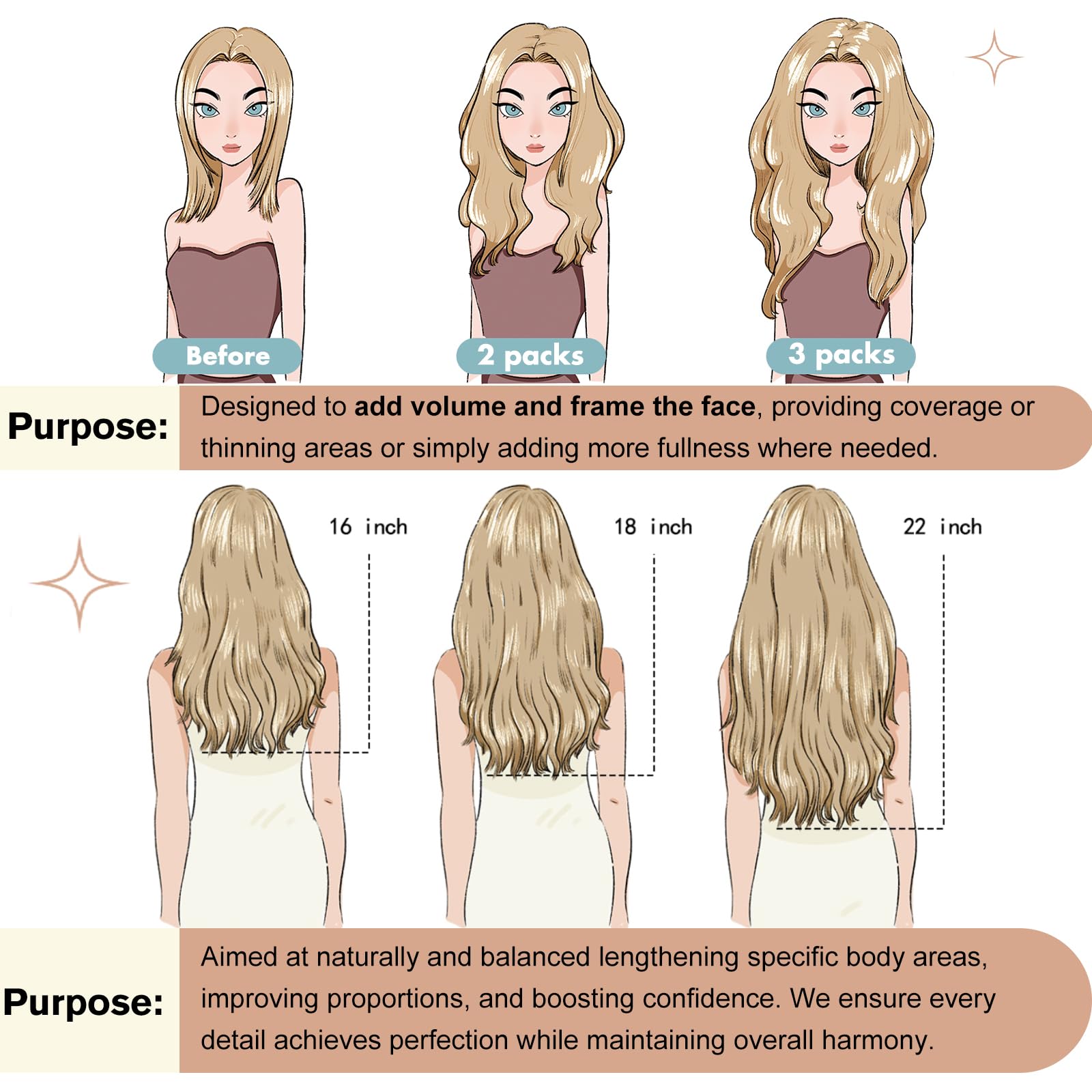 Foto 7 pulgar | Extensiones De Cabello Full Shine Genius Weft Copper 60 Cm 60 G - Venta Internacional.