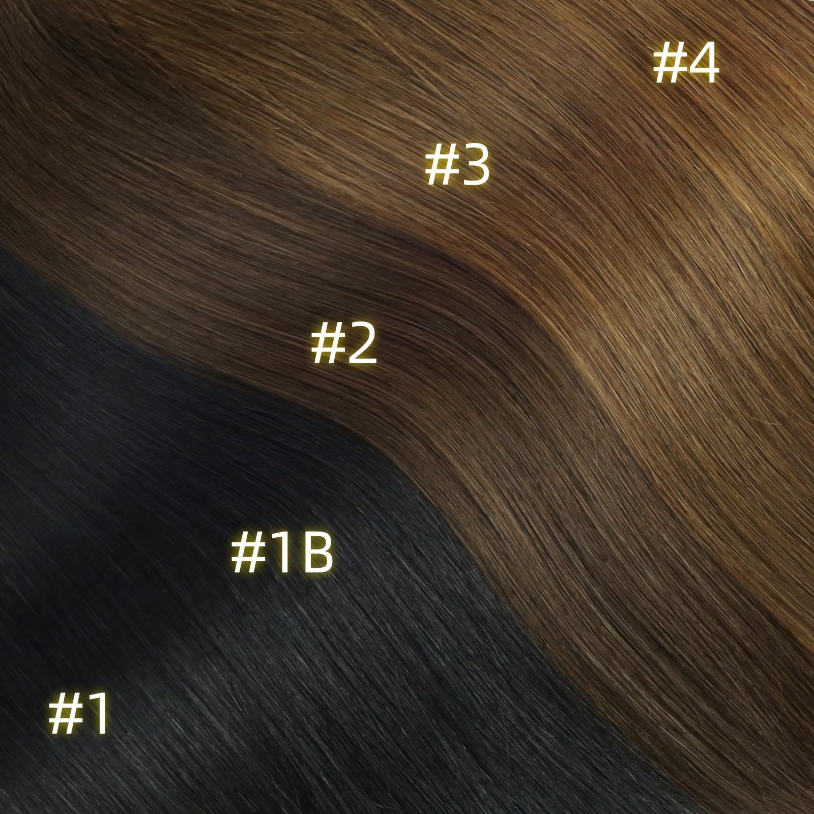 Foto 7 pulgar | Extensiones De Cabello Humano Full Shine, Color Negro Azabache, 18 Cm, 135 G - Venta Internacional.