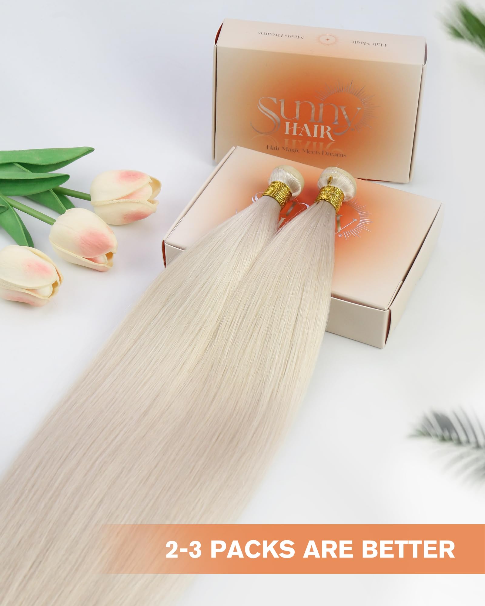 Foto 7 pulgar | Extensiones De Cabello Sunny Hair Genius Weft Platinum Blonde 20 Pulgadas - Venta Internacional.