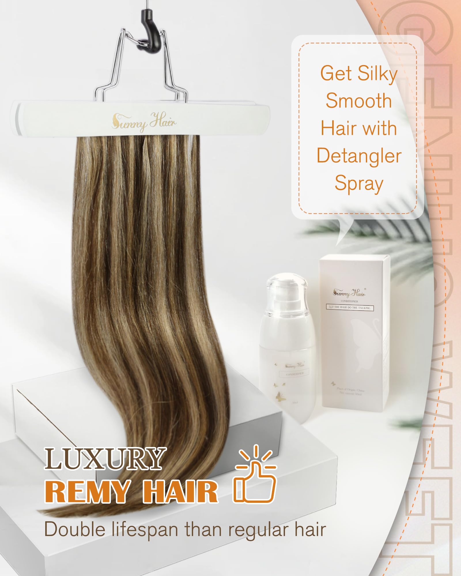 Foto 6 pulgar | Extensiones De Cabello Sunny Hair Genius Weft 50-80 G 14-24 Pulgadas - Venta Internacional.
