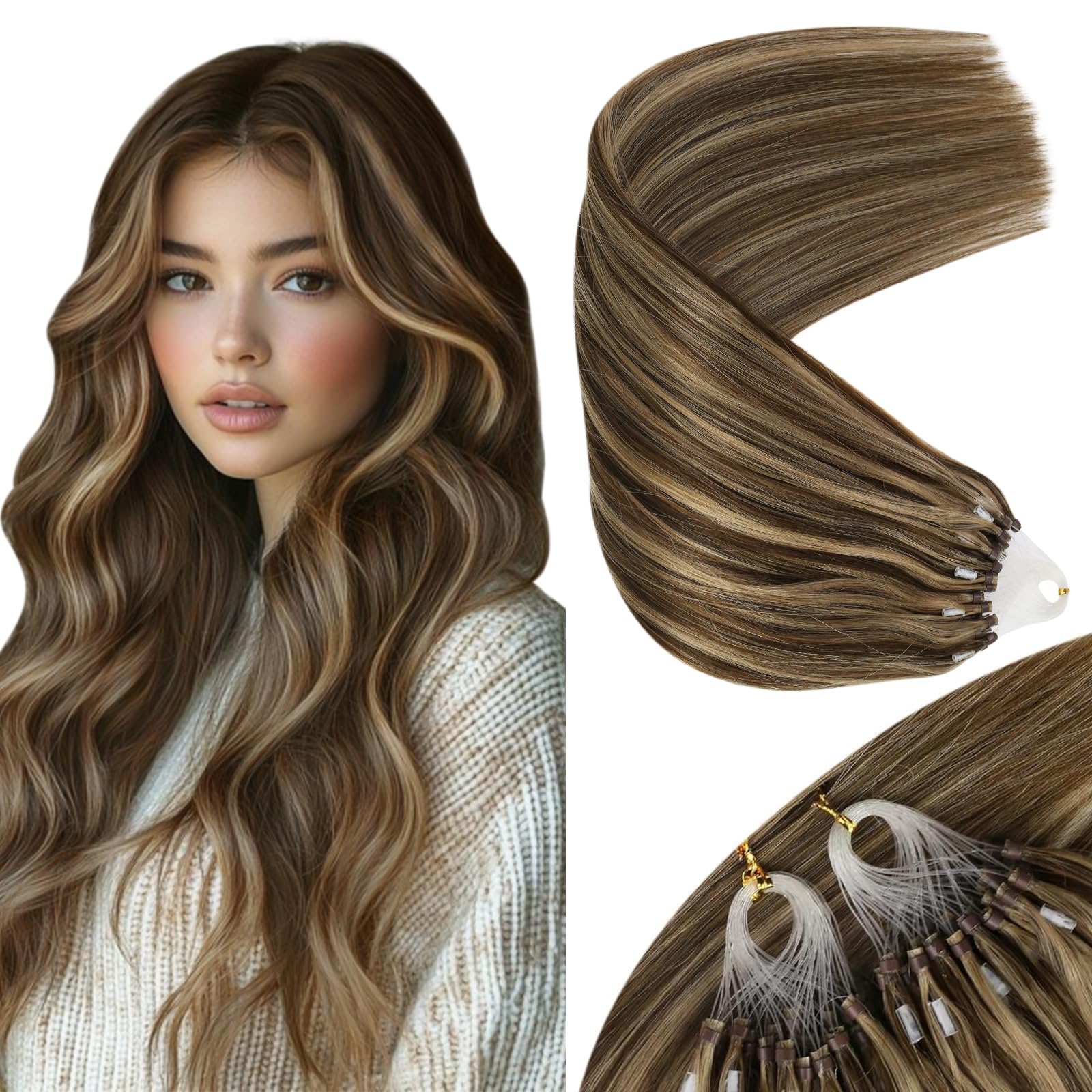 Foto 1 | Extensiones De Cabello Sunny Hair Micro Link Human Hair 50 G 20 Cm - Venta Internacional.