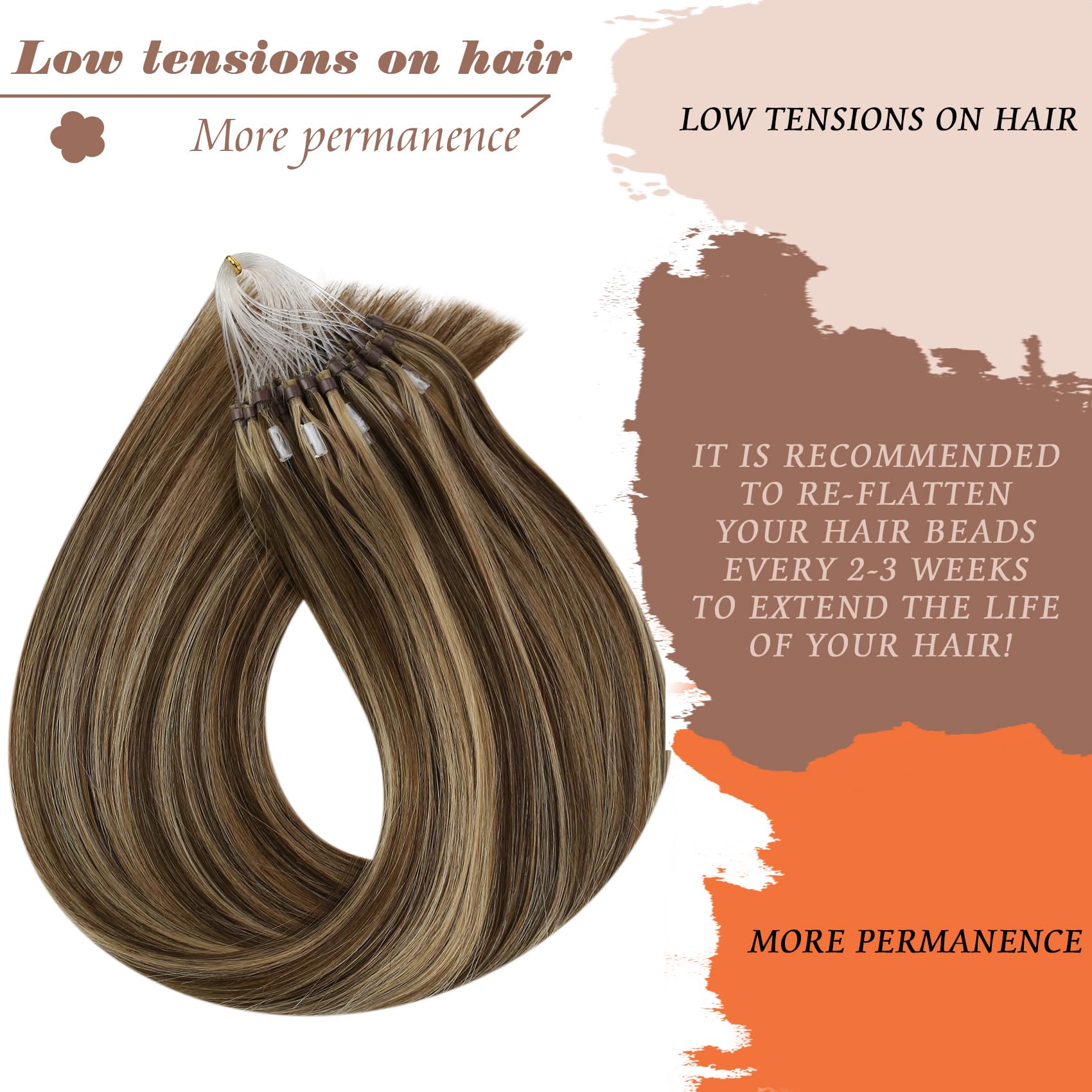 Foto 5 | Extensiones De Cabello Sunny Hair Micro Link Human Hair 50 G 20 Cm - Venta Internacional.