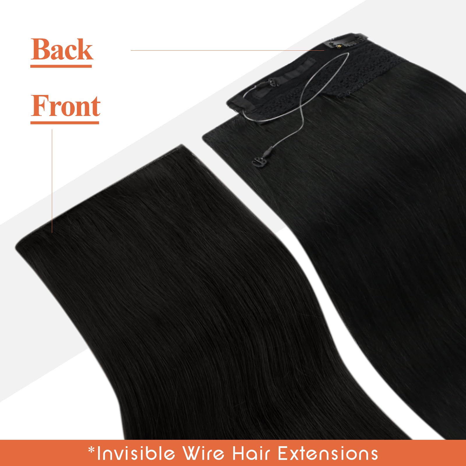 Foto 7 pulgar | Extensiones De Cabello Sunny Hair Black, 95 G, Cabello Humano, 45 Cm - Venta Internacional.