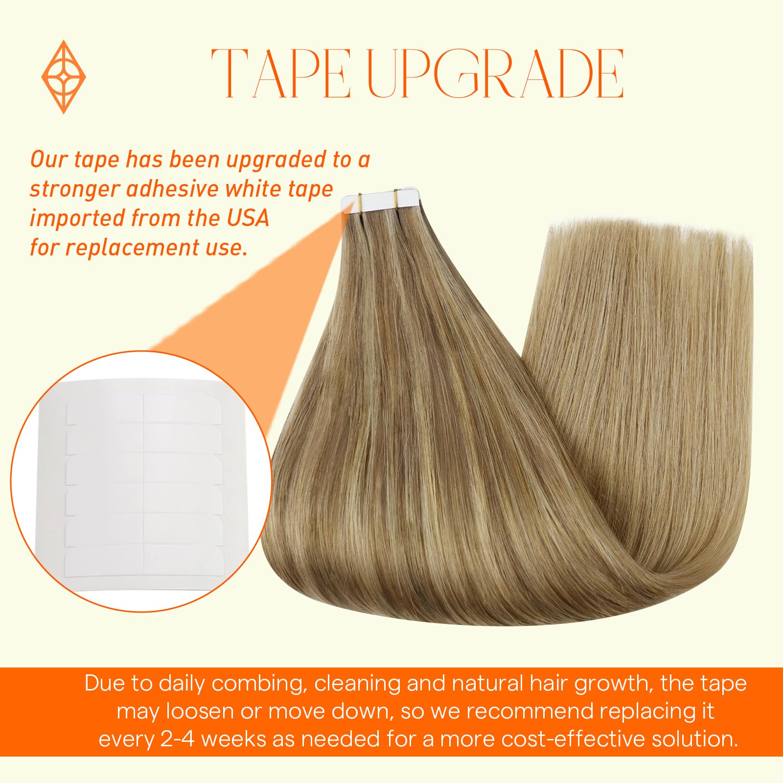 Foto 2 | Extensiones De Cabello Humano Con Cinta Adhesiva, Color De 10 A 16 Años - Venta Internacional.