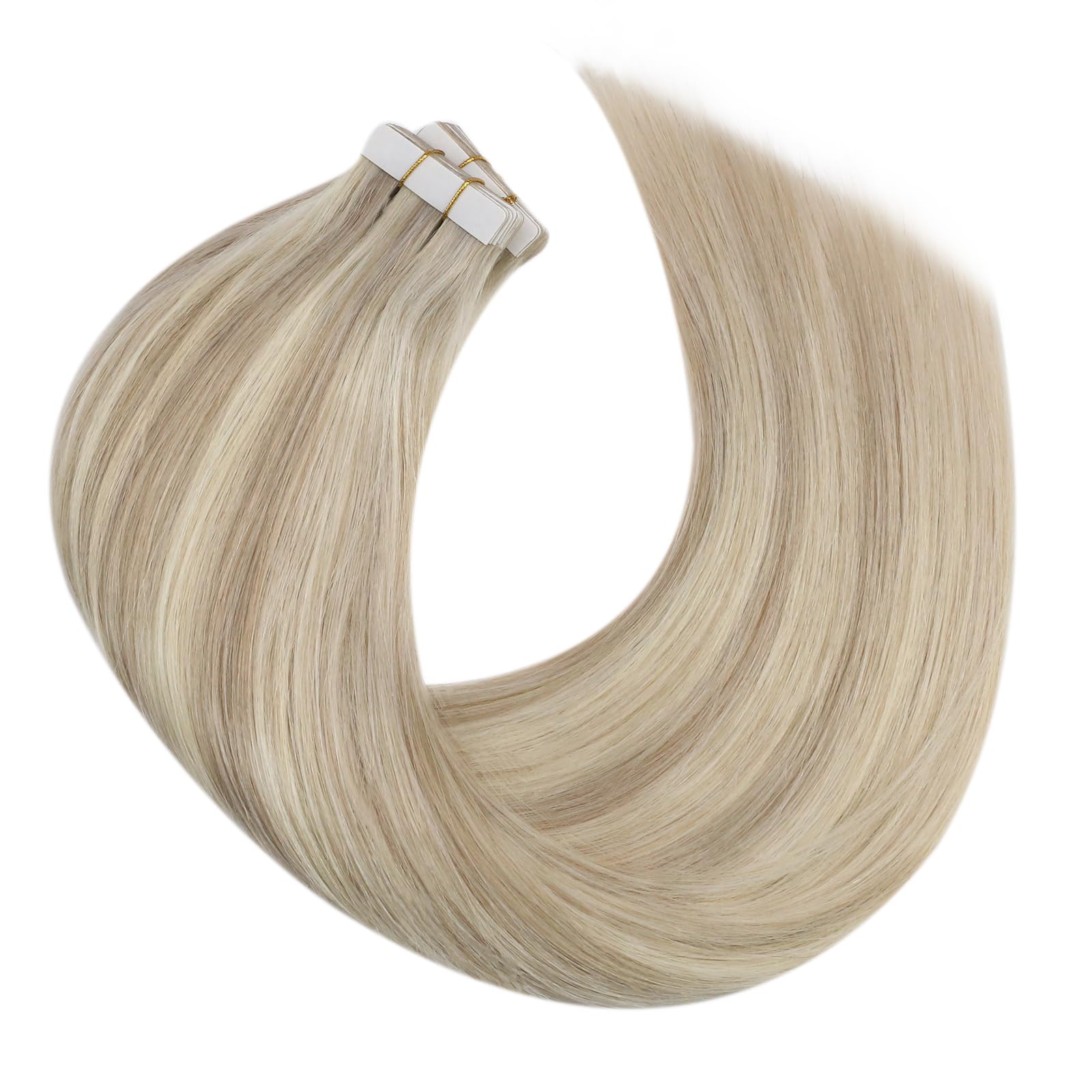 Foto 8 pulgar | Extensiones De Cabello Con Cinta Adhesiva Moresoo Blonde, 12 Pulgadas, 40 Piezas, 60 G, #18 /613 - Venta Internacional.