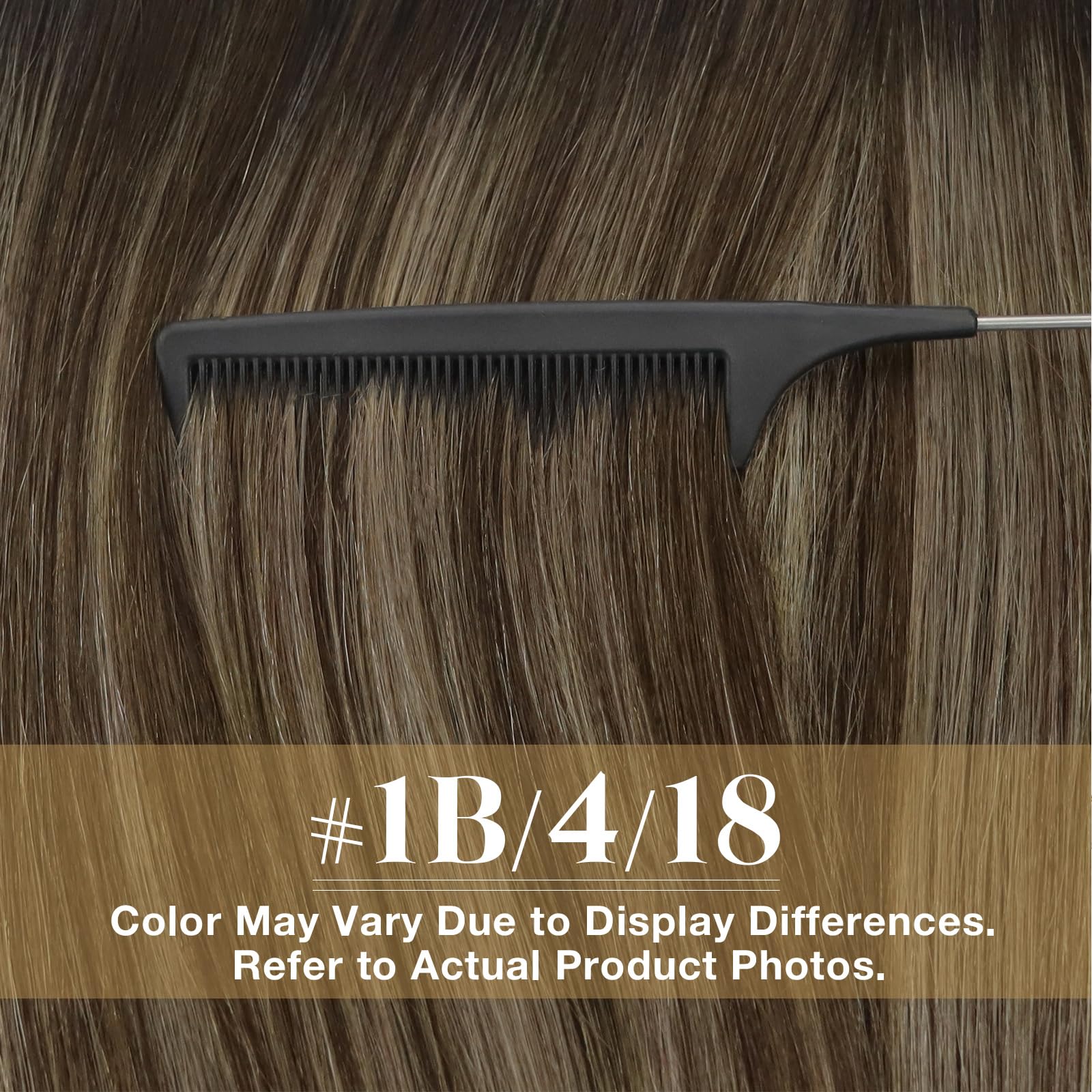 Foto 5 pulgar | Cinta Adhesiva Sunny Hair Extensions En Color Negro Degradado, 14 Pulgadas, 50 G - Venta Internacional.