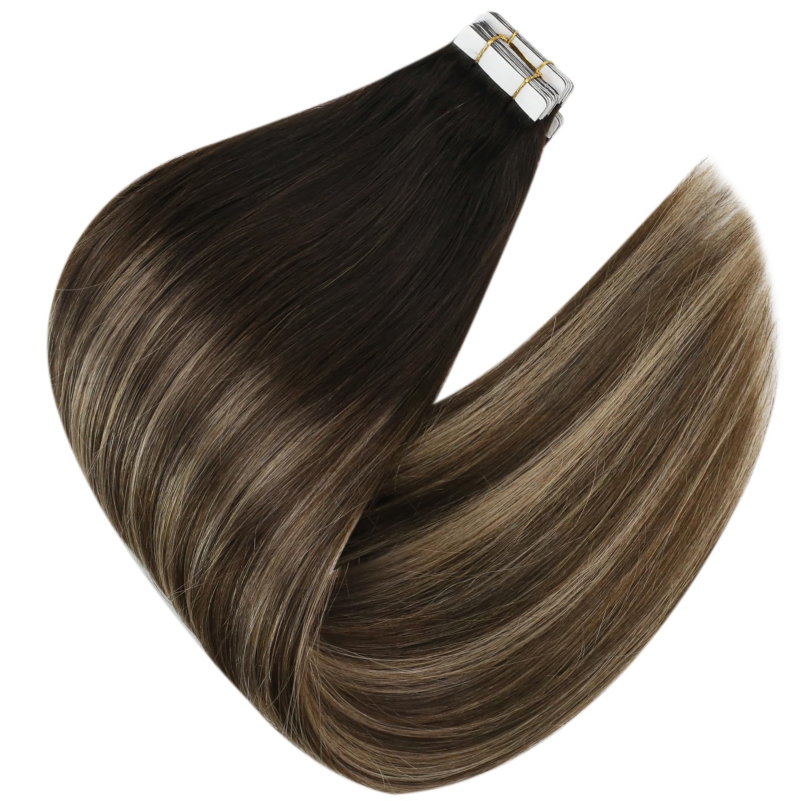 Foto 8 pulgar | Cinta Adhesiva Sunny Hair Extensions En Color Negro Degradado, 14 Pulgadas, 50 G - Venta Internacional.