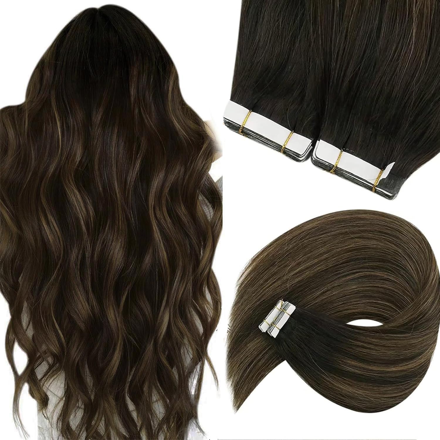 Foto 2 pulgar | Extensiones De Cabello Con Cinta Adhesiva Sunny Hair Straight Human Hair - Venta Internacional.