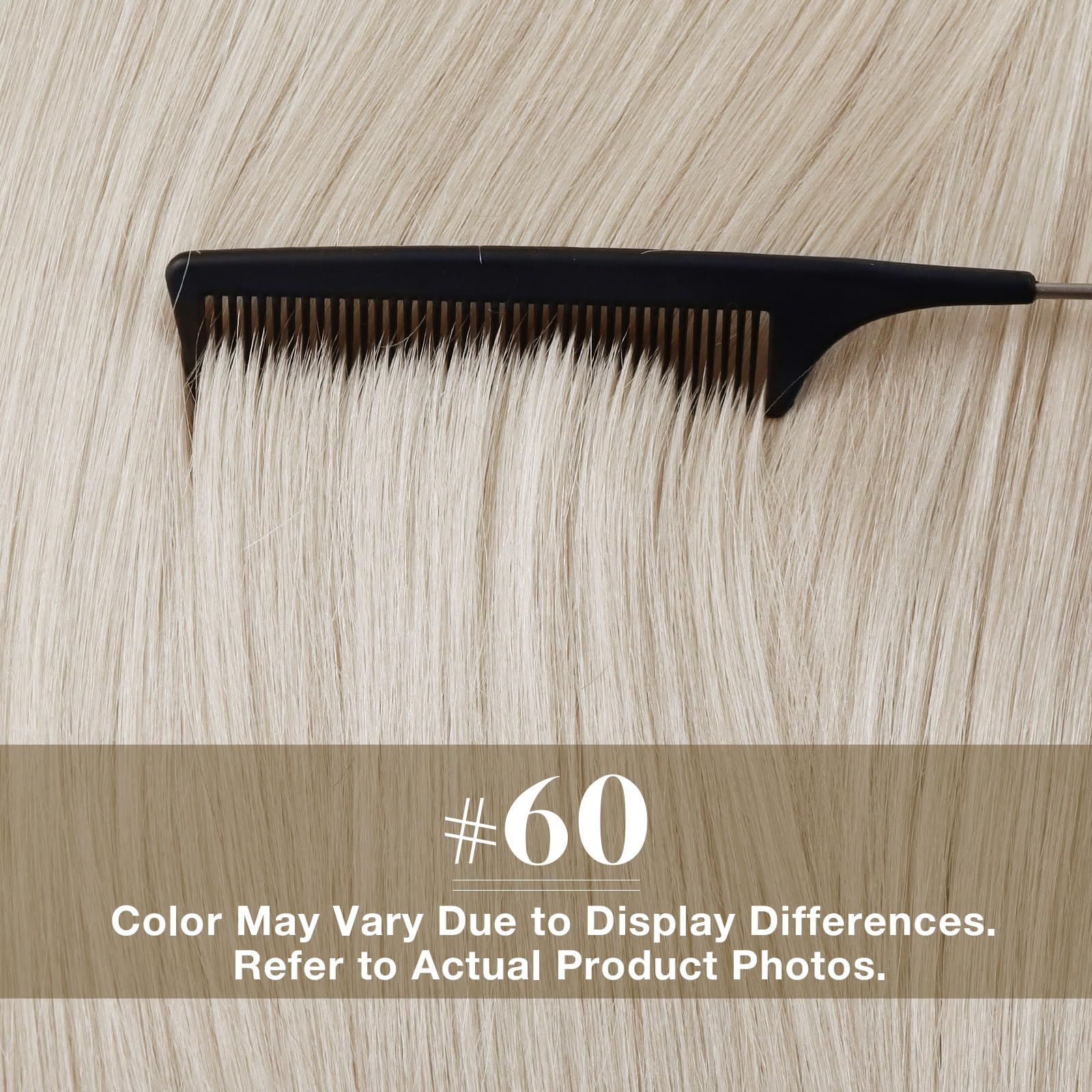 Foto 6 pulgar | Extensiones De Cabello Sunny Hair Tape En Rubio Platino #60 - Venta Internacional.