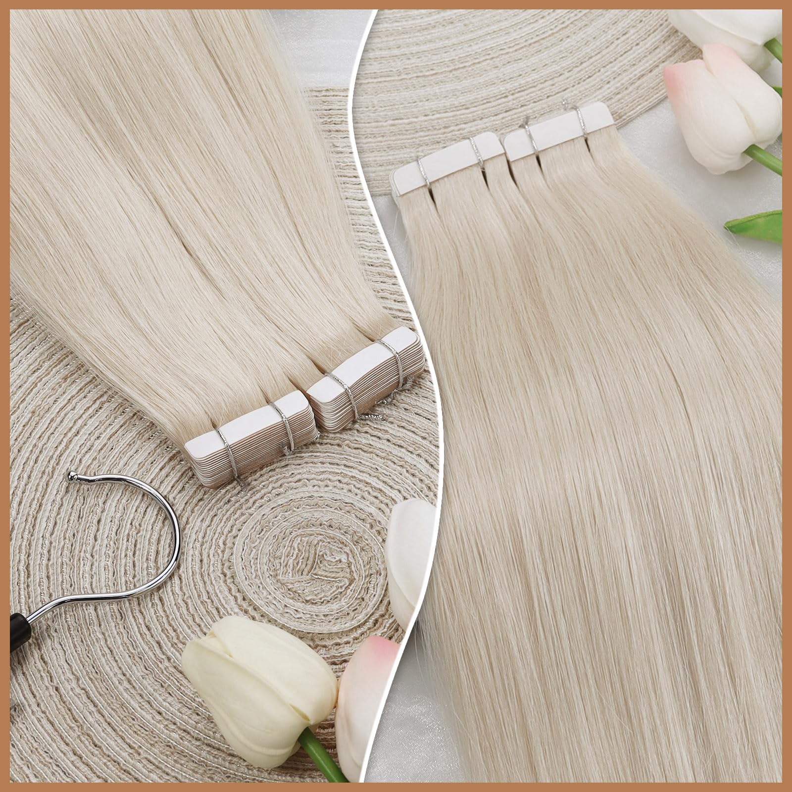 Foto 8 pulgar | Extensiones De Cabello Sunny Hair Tape En Rubio Platino #60 - Venta Internacional.