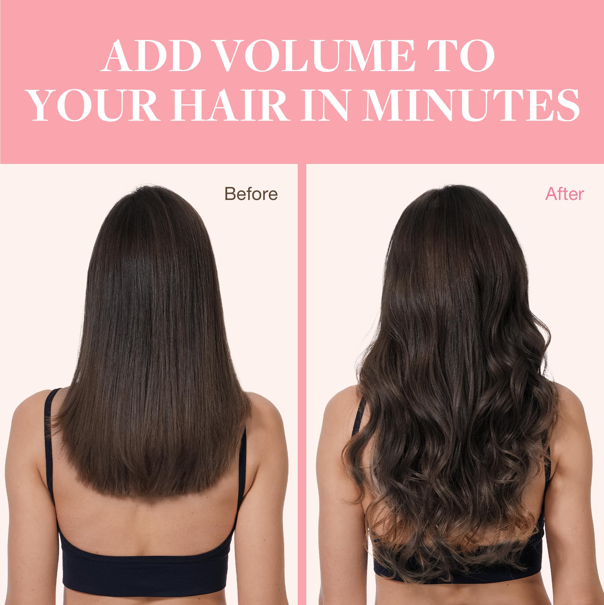 Foto 7 pulgar | Extensiones De Cabello Goo Goo, Cabello Humano Real, 18 Cm, 120 G, 7 Unidades, Marrón Oscuro - Venta Internacional.