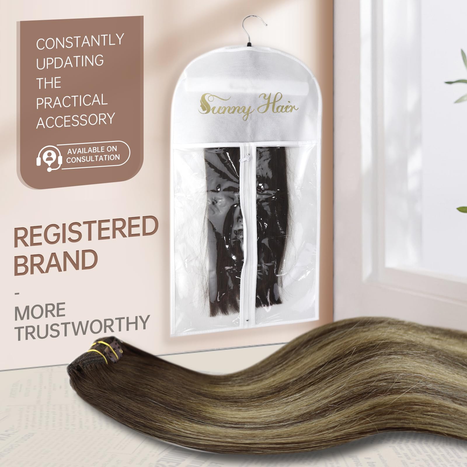 Foto 6 pulgar | Extensiones De Cabello Con Clip, Cabello Humano Liso Y Brillante - Venta Internacional.