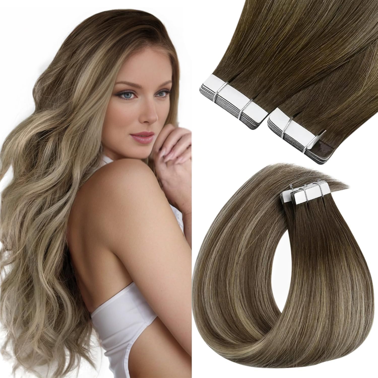 Foto 2 pulgar | Extensiones De Cabello Sunny Hair Balayage, 60 Cm, 50 G, 20 Unidades - Venta Internacional.