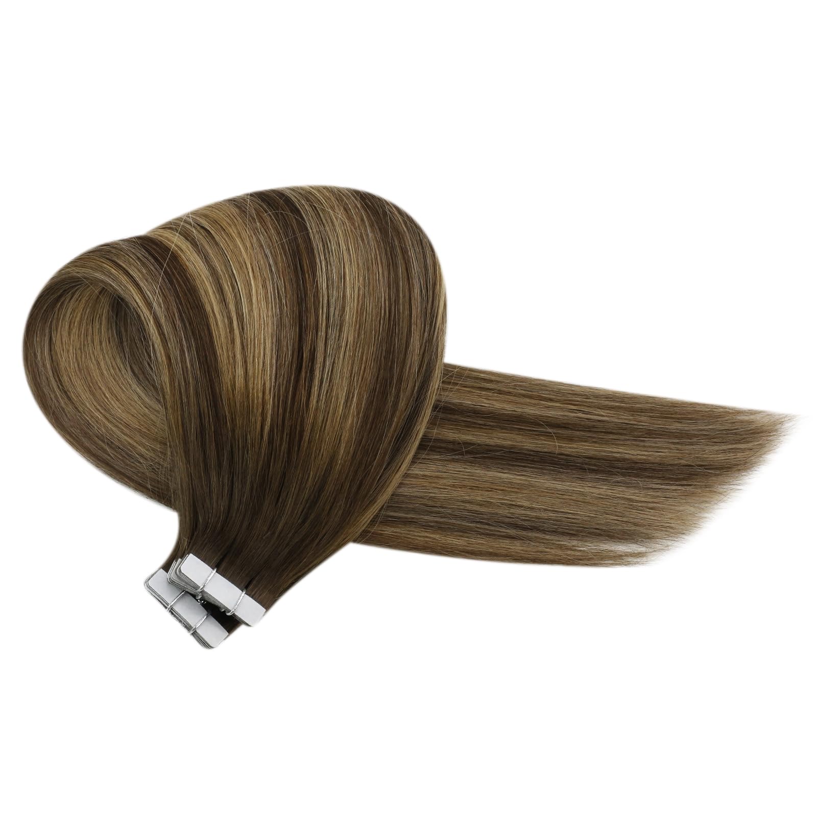 Foto 8 pulgar | Extensiones De Cabello Sunny Hair Tape En Color Marrón Balayage, 50 G, 45 Cm - Venta Internacional.