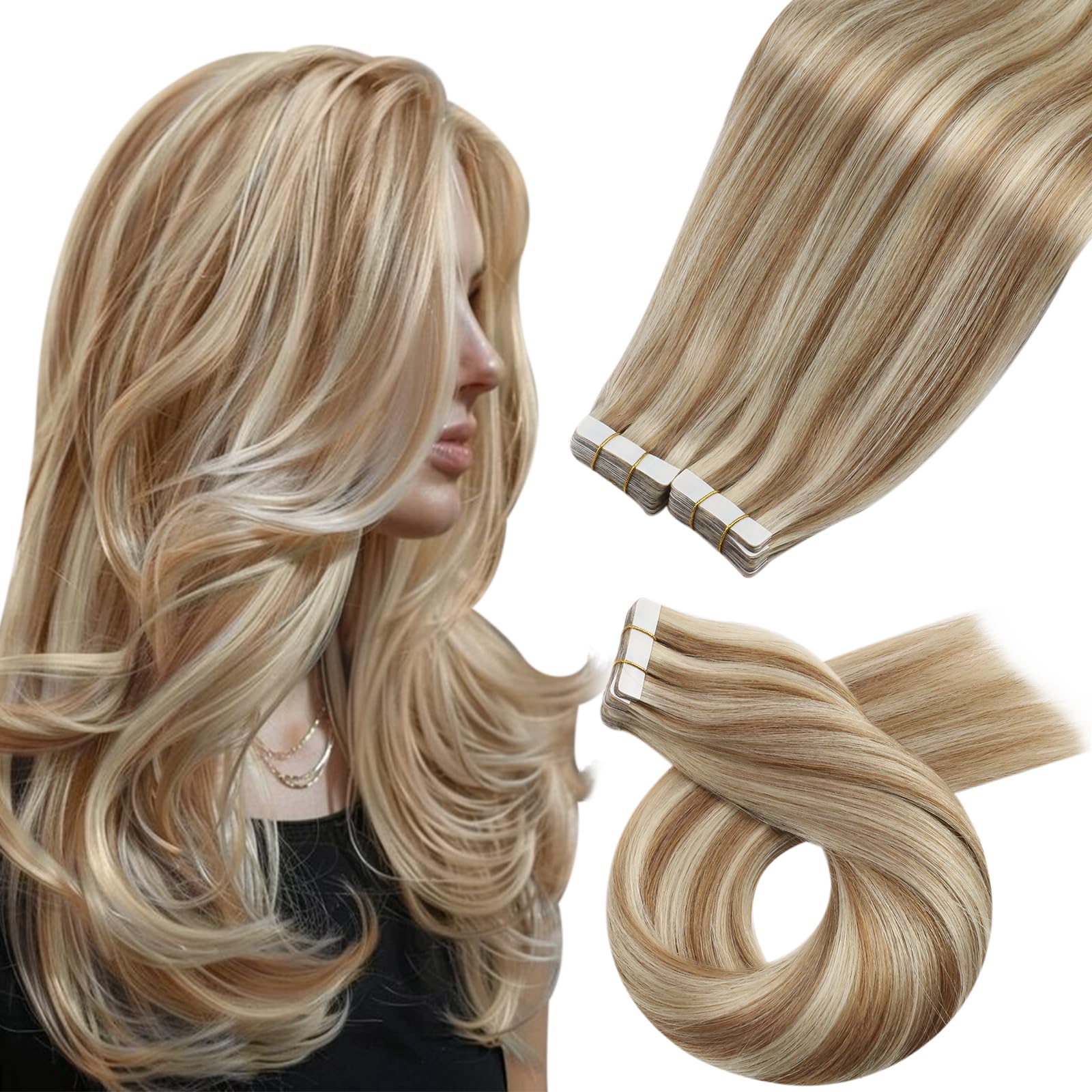Foto 2 pulgar | Extensiones De Cabello Humano Moresoo Con Cinta Adhesiva, 40 Unidades, 100 G, 40 Cm - Venta Internacional.