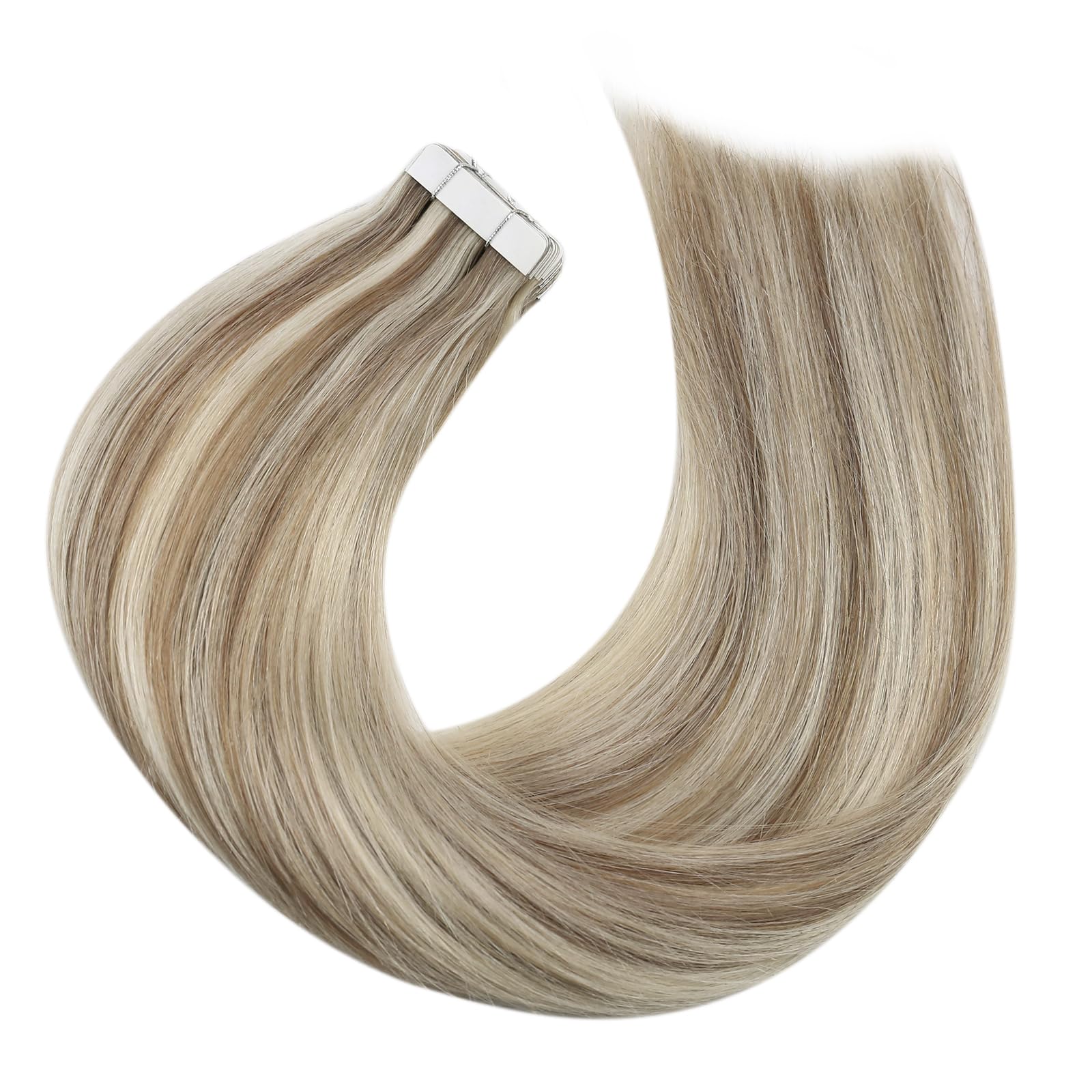 Foto 8 pulgar | Extensiones De Cabello Humano Moresoo Con Cinta Adhesiva, 35 Cm, Color Marrón Claro - Venta Internacional.