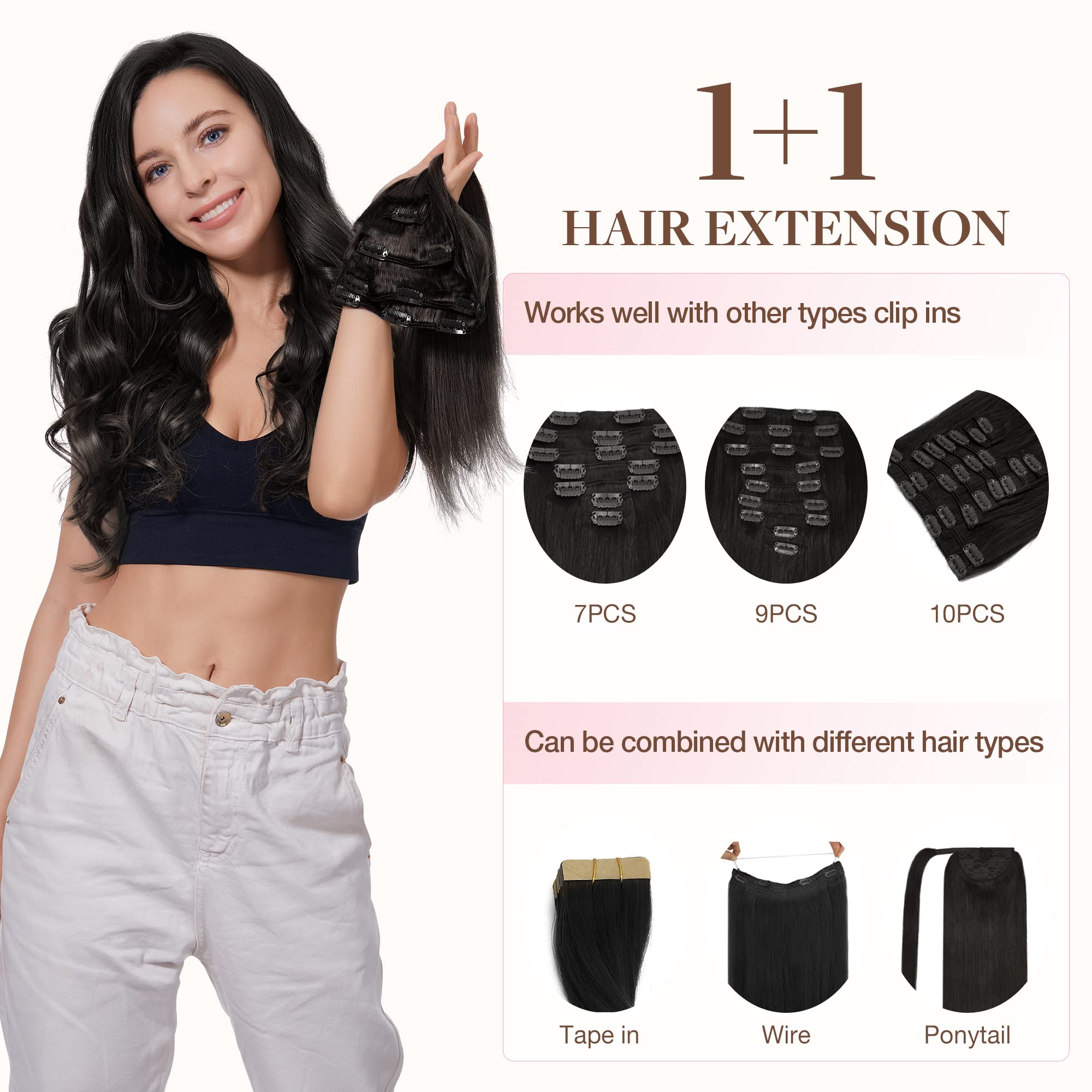 Foto 5 pulgar | Extensiones De Cabello Goo Goo, Cabello Humano Real, 16 Cm, 65 G, 4 Unidades - Venta Internacional.