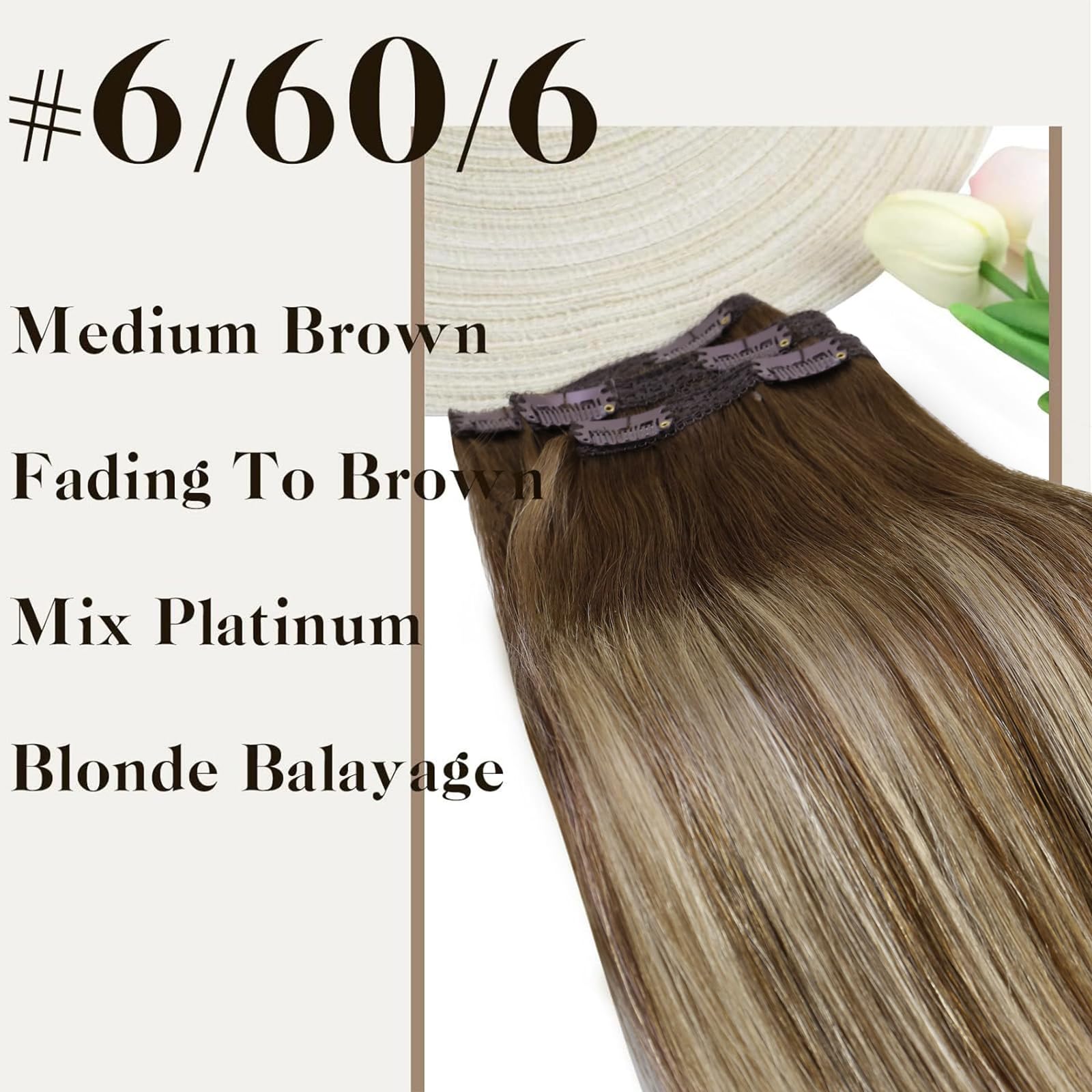 Foto 5 pulgar | Extensiones De Pelo Sunny Hair Straight, 40 Cm, 120 G - Venta Internacional.