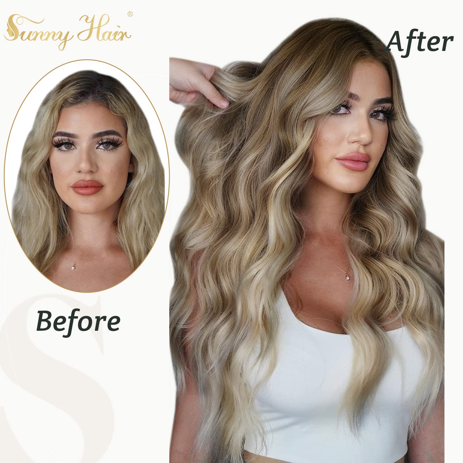 Foto 7 pulgar | Extensiones De Pelo Sunny Hair Straight, 40 Cm, 120 G - Venta Internacional.