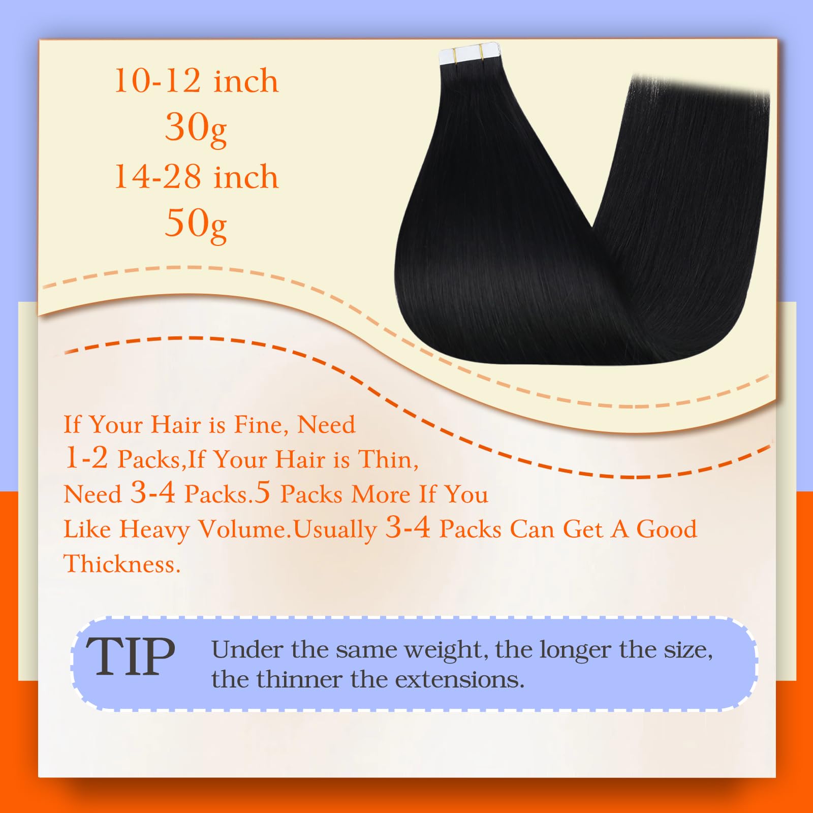 Foto 3 | Extensiones De Cabello Humano Remy, Color Negro Brillante, 26 Cm - Venta Internacional.