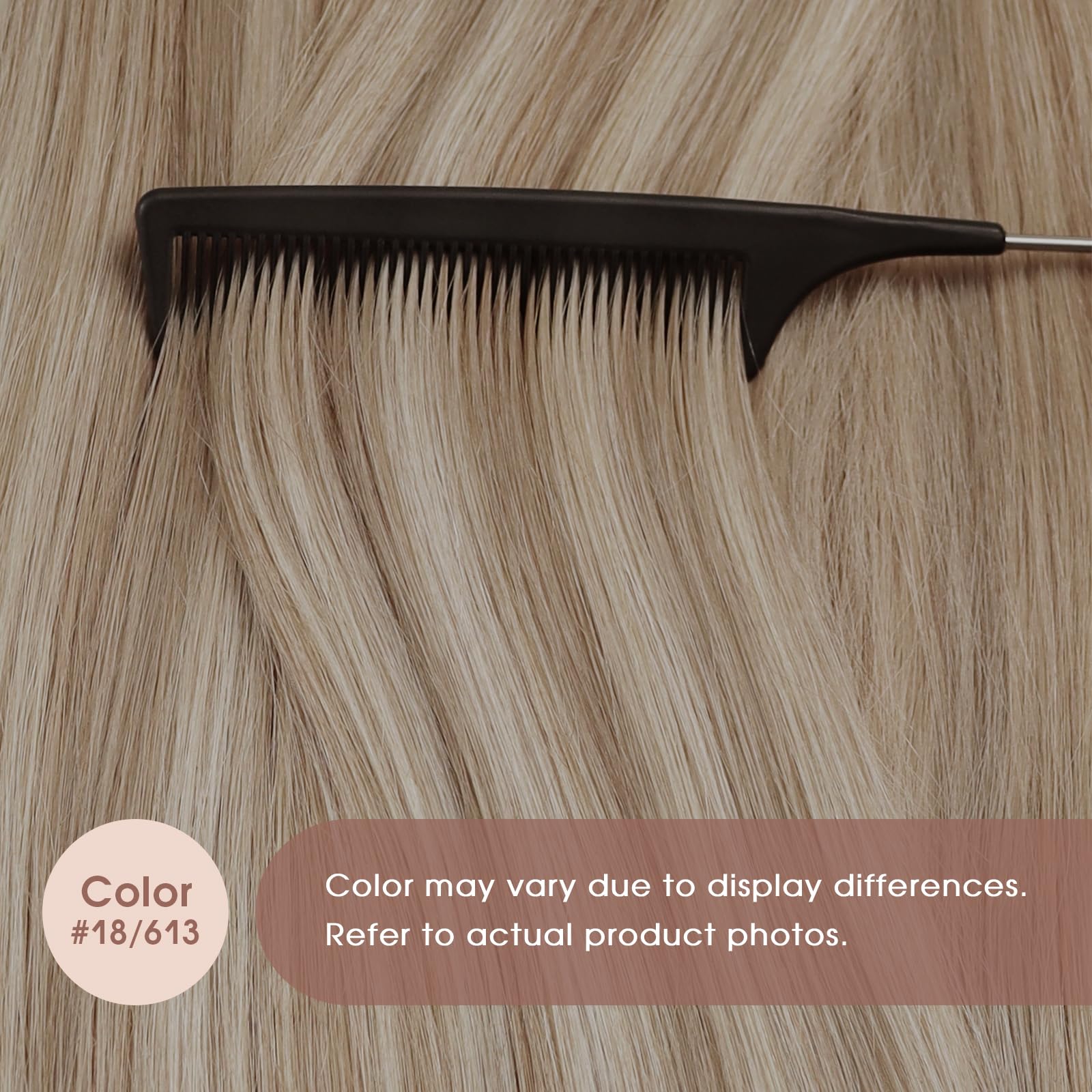 Foto 6 pulgar | Extensiones De Cabello Sunny Hair Con Cinta Adhesiva En Cabello Humano, 60 Cm, Rubio Ceniza - Venta Internacional.