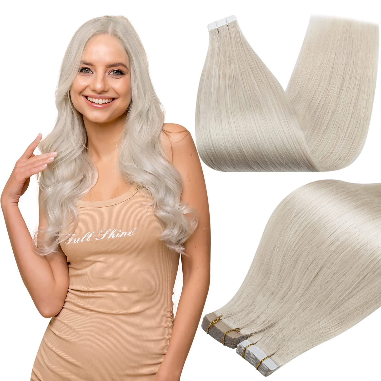 Foto 2 pulgar | Extensiones De Cabello Humano Remy Con Cinta Adhesiva, 50 G, 20 Unidades - Venta Internacional.