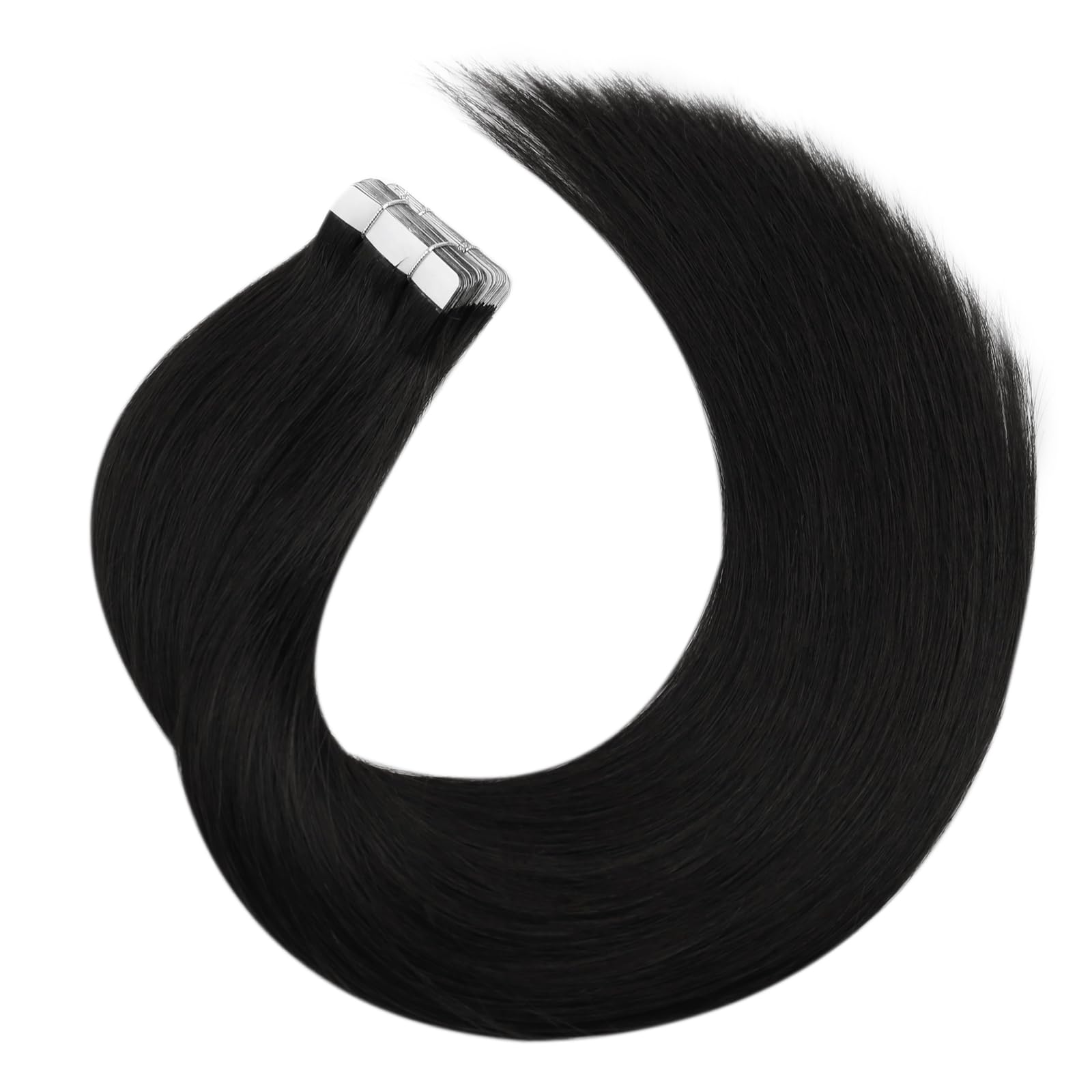 Foto 8 pulgar | Extensiones De Cabello Humano Con Cinta Adhesiva Moresoo Natural Black 30 Cm - Venta Internacional.