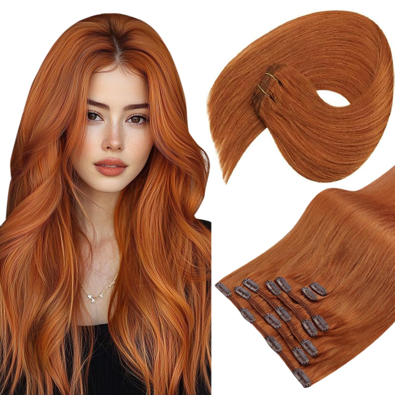 Foto 2 pulgar | Extensiones De Cabello Con Clip Sunny Hair Straight Human Hair 350 - Venta Internacional.